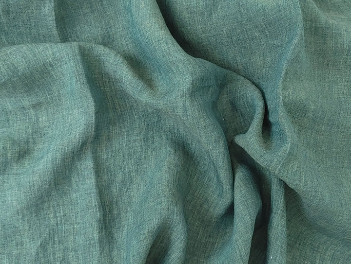 100% Linen Crispy Fabric 21s Vintage Chambray New Colorways for 2024 - The Linen Lab - Khaki