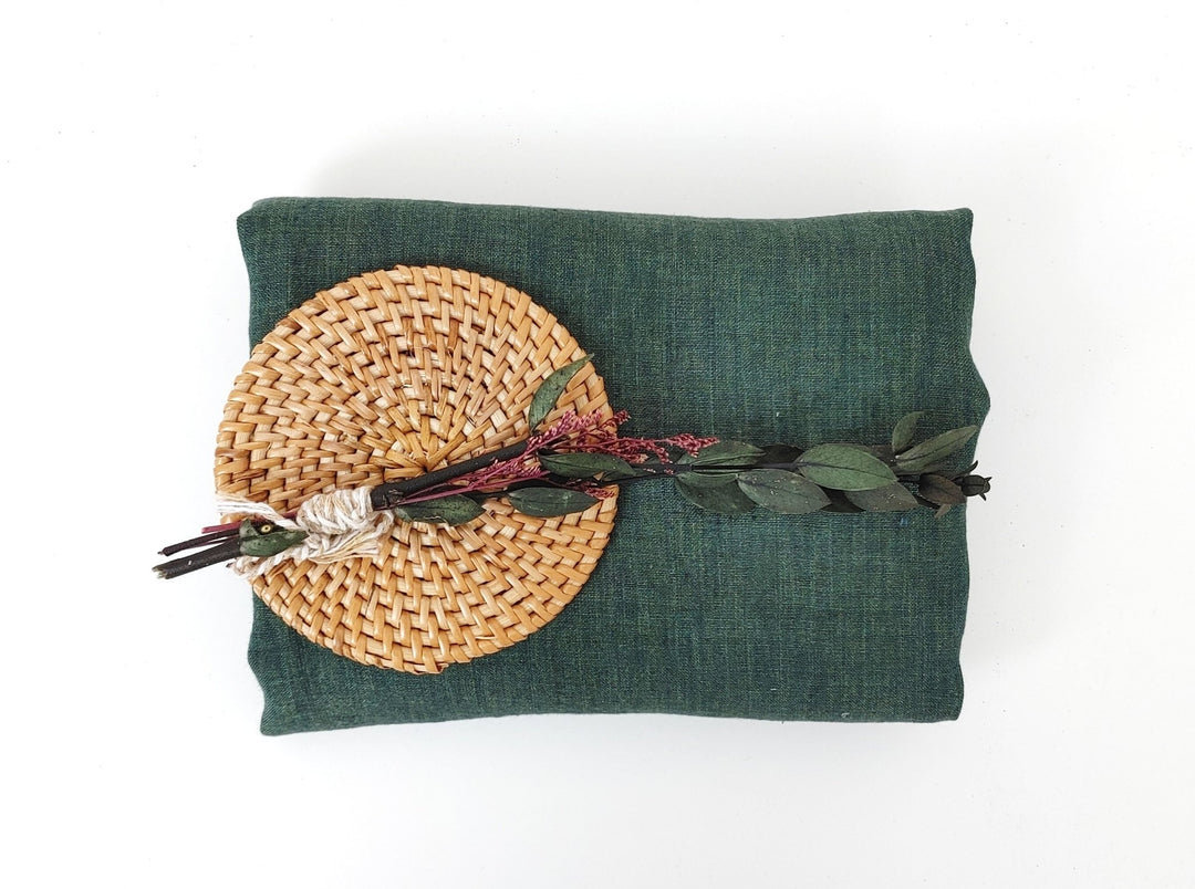 100% Linen Crispy Fabric 21s Vintage Chambray New Colorways for 2024 - The Linen Lab - Khaki