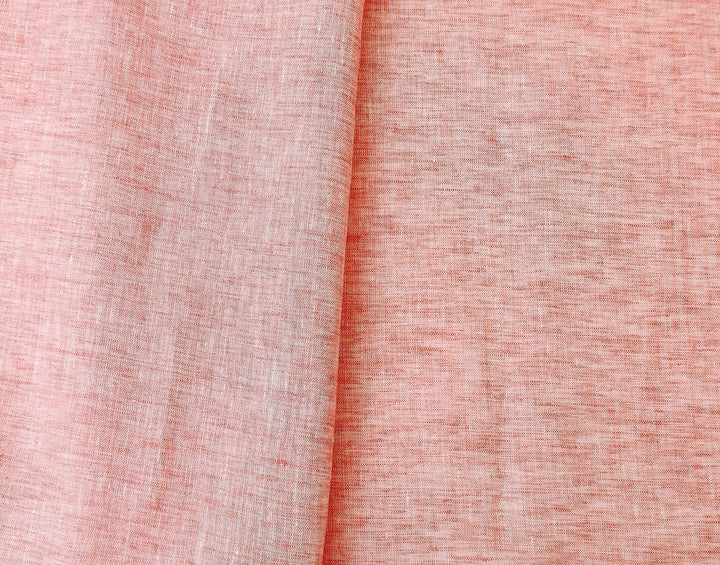 100% Linen Fabric 21s Vintage Chambray New Colorways for 2024 - The Linen Lab - Pink
