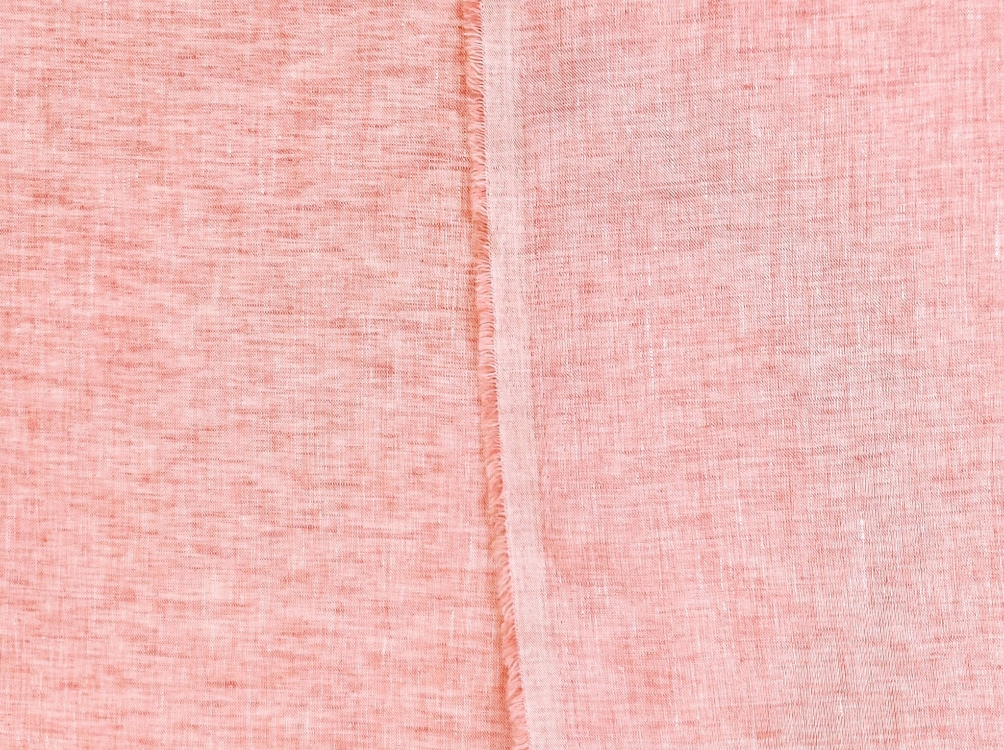 100% Linen Fabric 21s Vintage Chambray New Colorways for 2024 - The Linen Lab - Pink