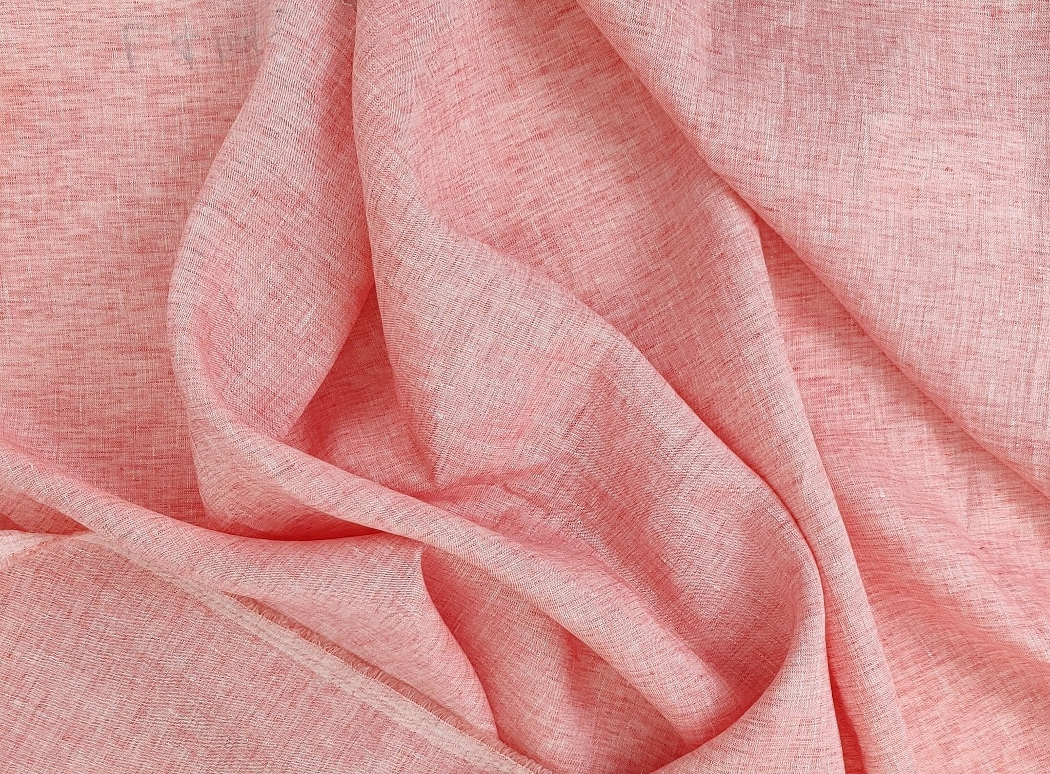 100% Linen Fabric 21s Vintage Chambray New Colorways for 2024 - The Linen Lab - Pink