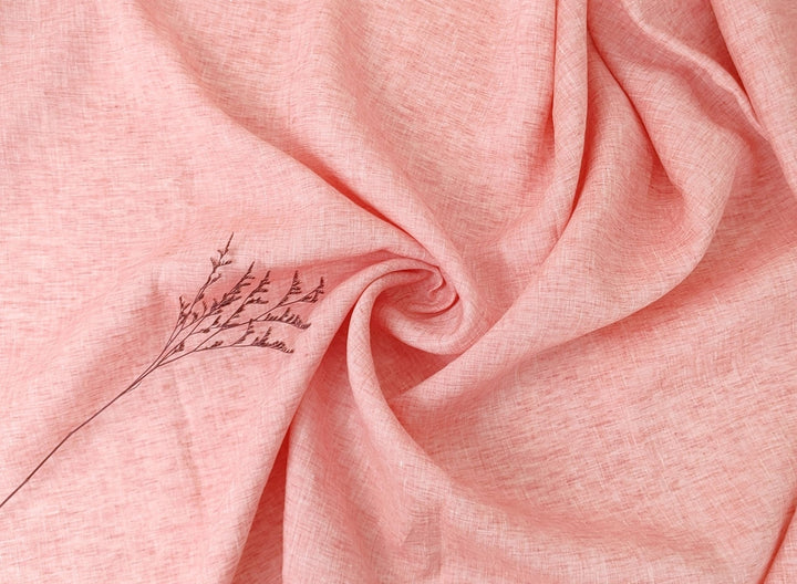 100% Linen Fabric 21s Vintage Chambray New Colorways for 2024 - The Linen Lab - Pink