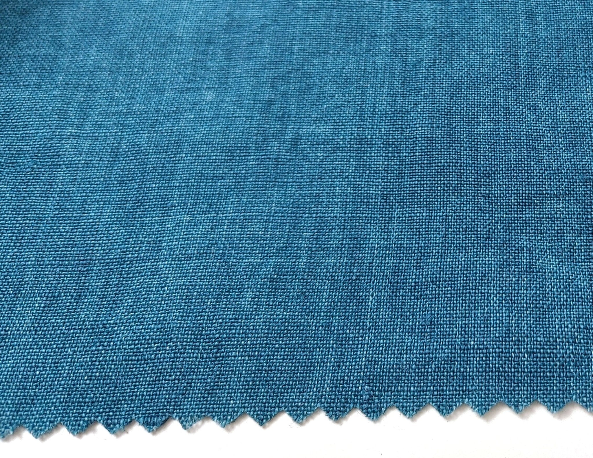 100% Linen Fabric: Delave High-Twisted Linen 14s, Medium Weight, New for 2024, 7712 7713 7682 - The Linen Lab - Greenish Blue