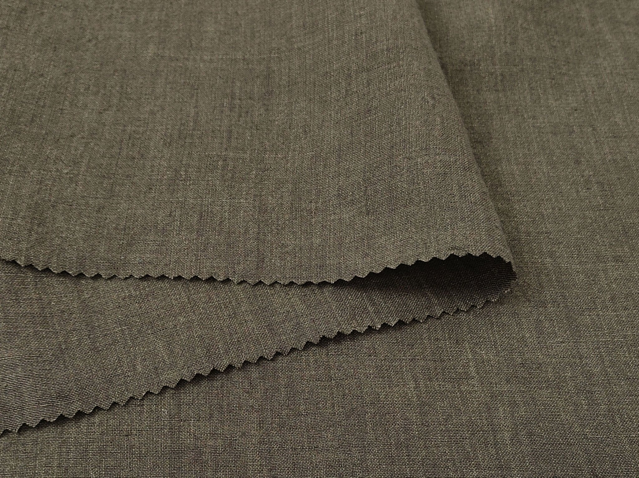 100% Linen Fabric: Delave High-Twisted Linen 14s, Medium Weight, New for 2024, 7712 7713 7682 - The Linen Lab - Khaki(Dark)