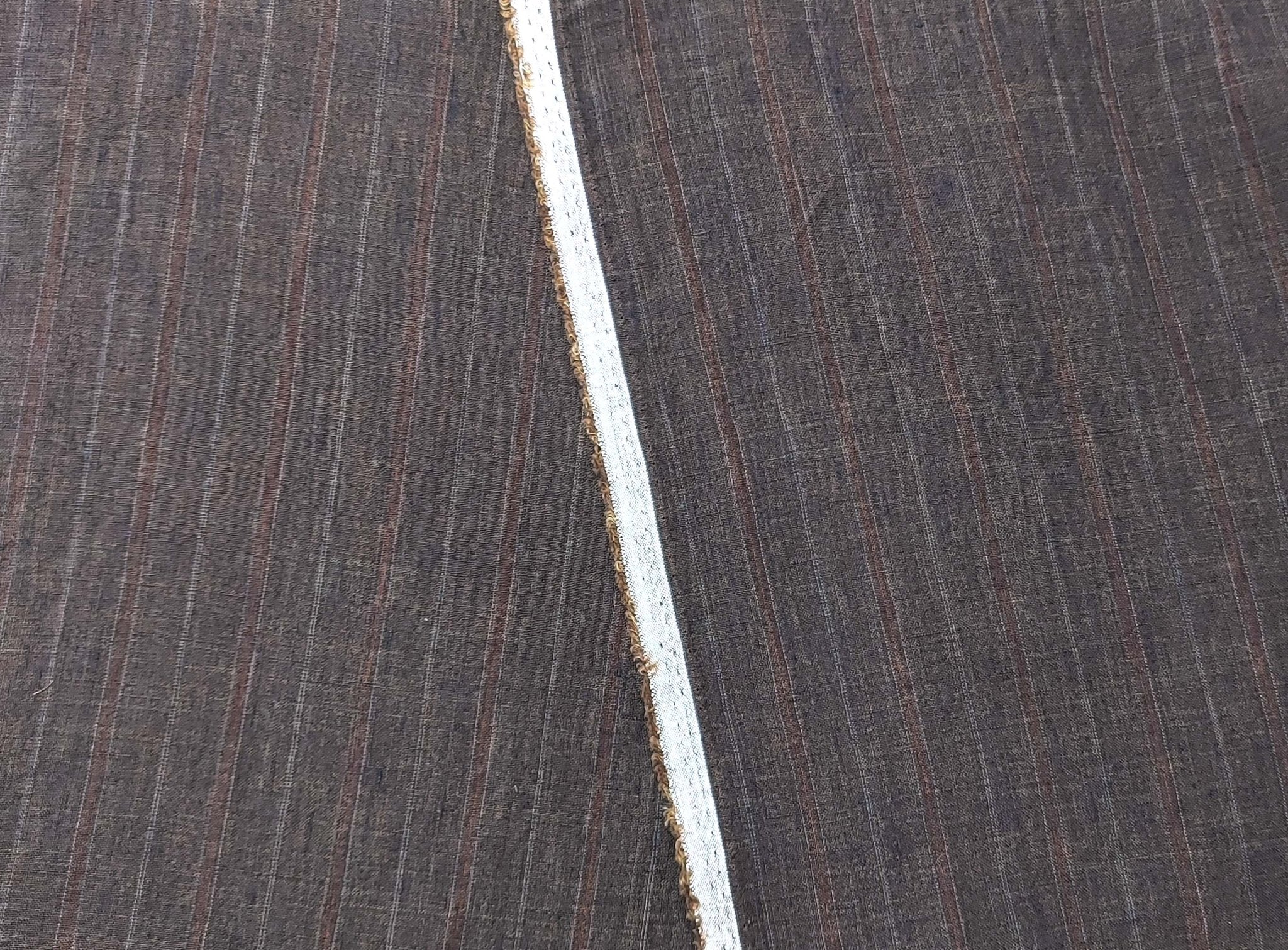 100% Linen Fabric Delave Stripe Lightweight 7500 7501 7751 7723 7724 - The Linen Lab - Grey