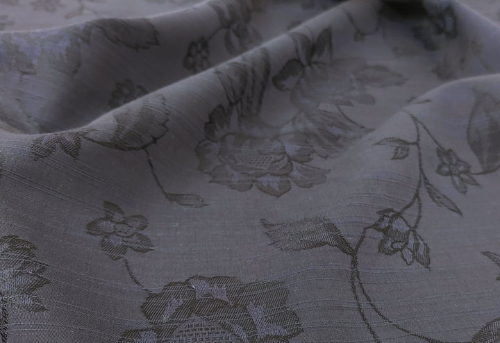 Silky Floral Jacquard Fabric - Tencel Rayon Cotton, Light & Soft 3505 2807 2088