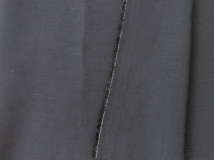 Navy Linen Rayon Nylon Blend Fabric - Medium Weight with Subtle Stripes 7900