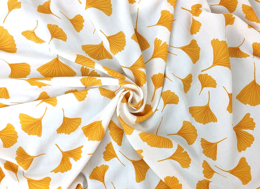 Morning Calm Ginkgo: Soft Linen Rayon Blend 7911 8193