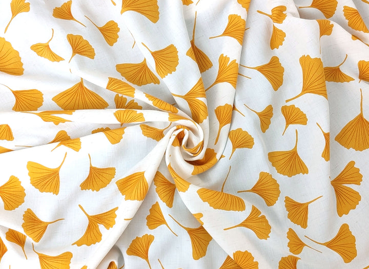 Morning Calm Ginkgo: Soft Linen Rayon Blend 7911 8193