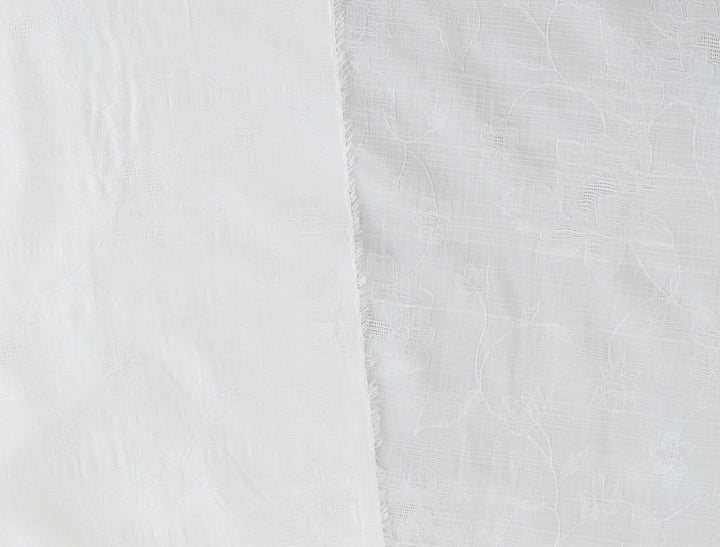 Silky Floral Jacquard Fabric - Tencel Rayon Cotton, Light & Soft 3505 2807 2088