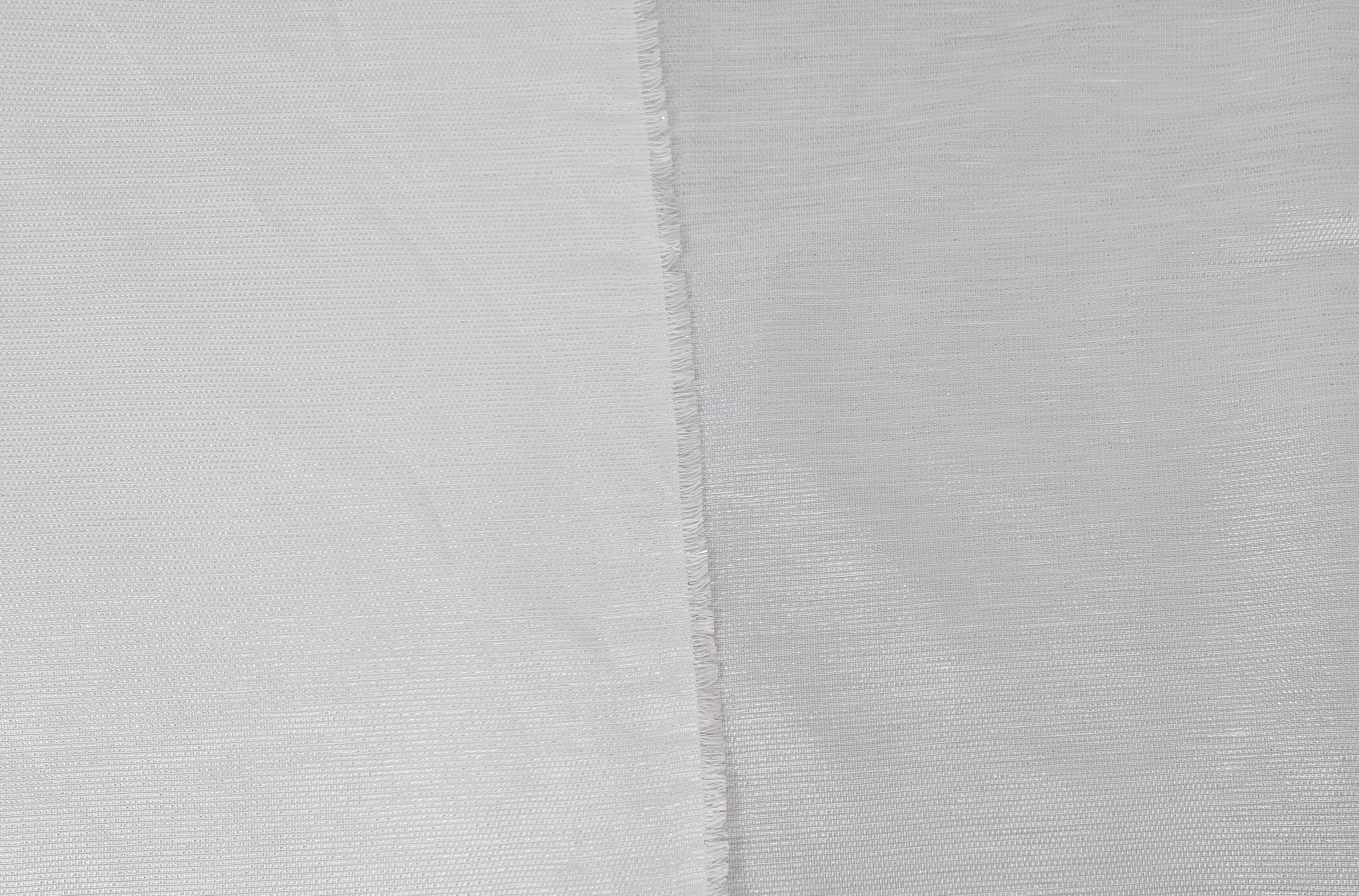 Elegant Linen Rayon Silver Lurex Fabric 2552