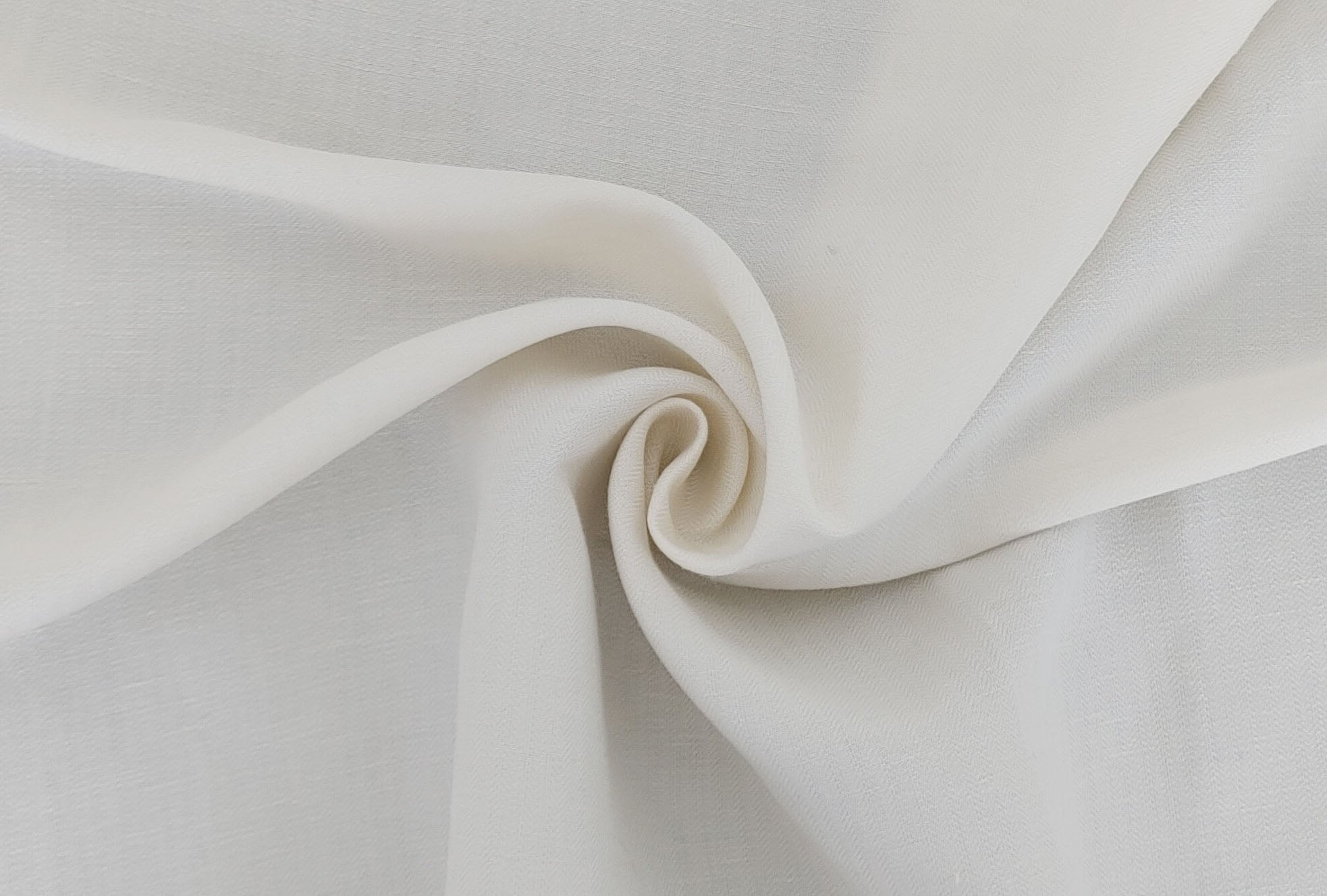 Ivory Linen-Tencel Small Herringbone Fabric 6764