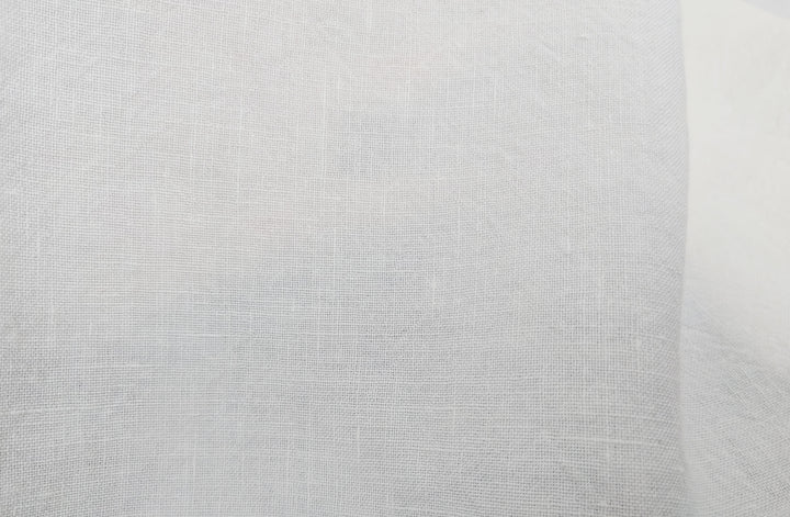 White Linen-Nylon Hi-Twist Fabric: Durable Elegance 7945
