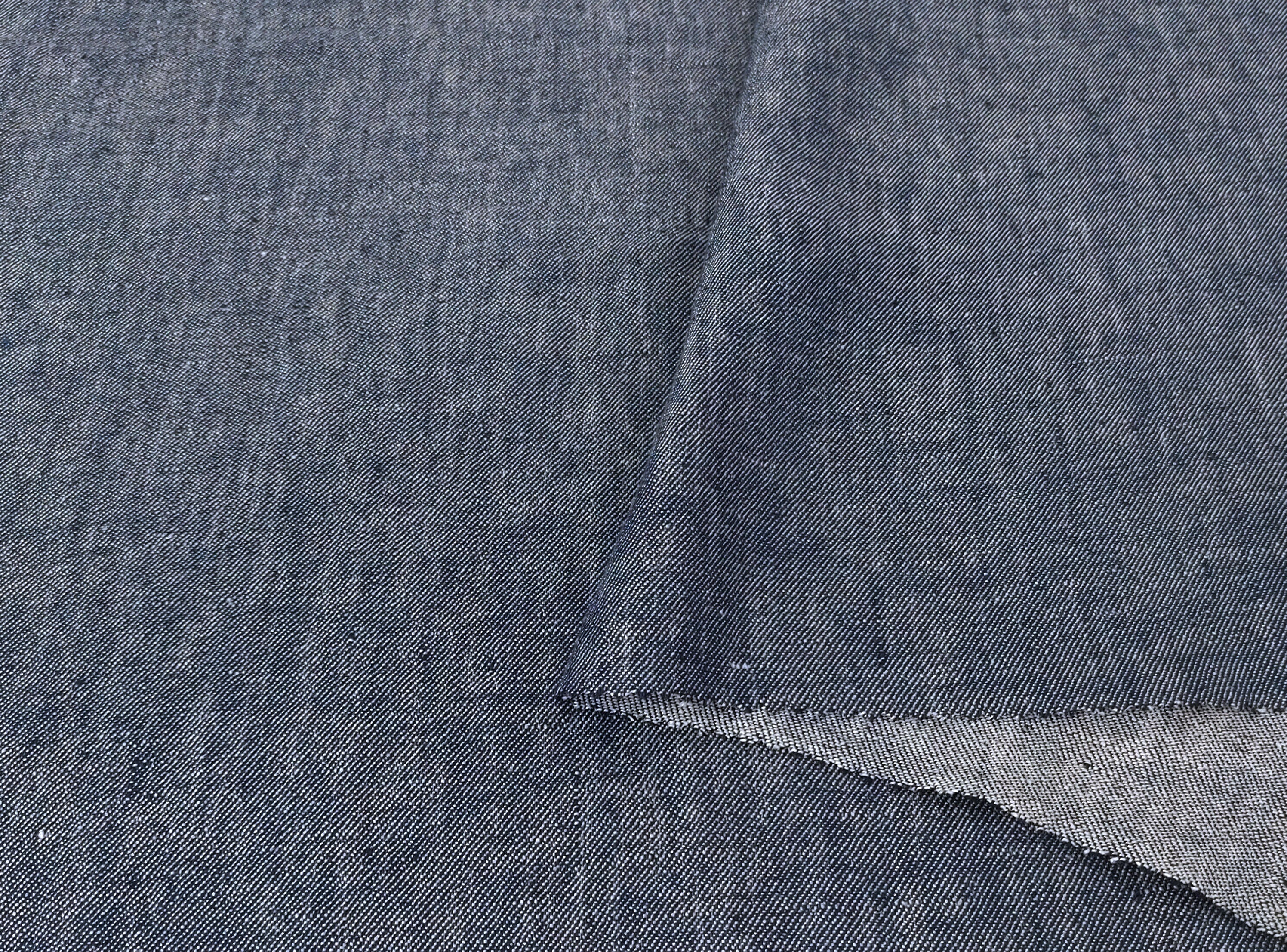 Linen-Nylon Twill Chambray Fabric – Enhanced Handfeel 7862 7266 7267