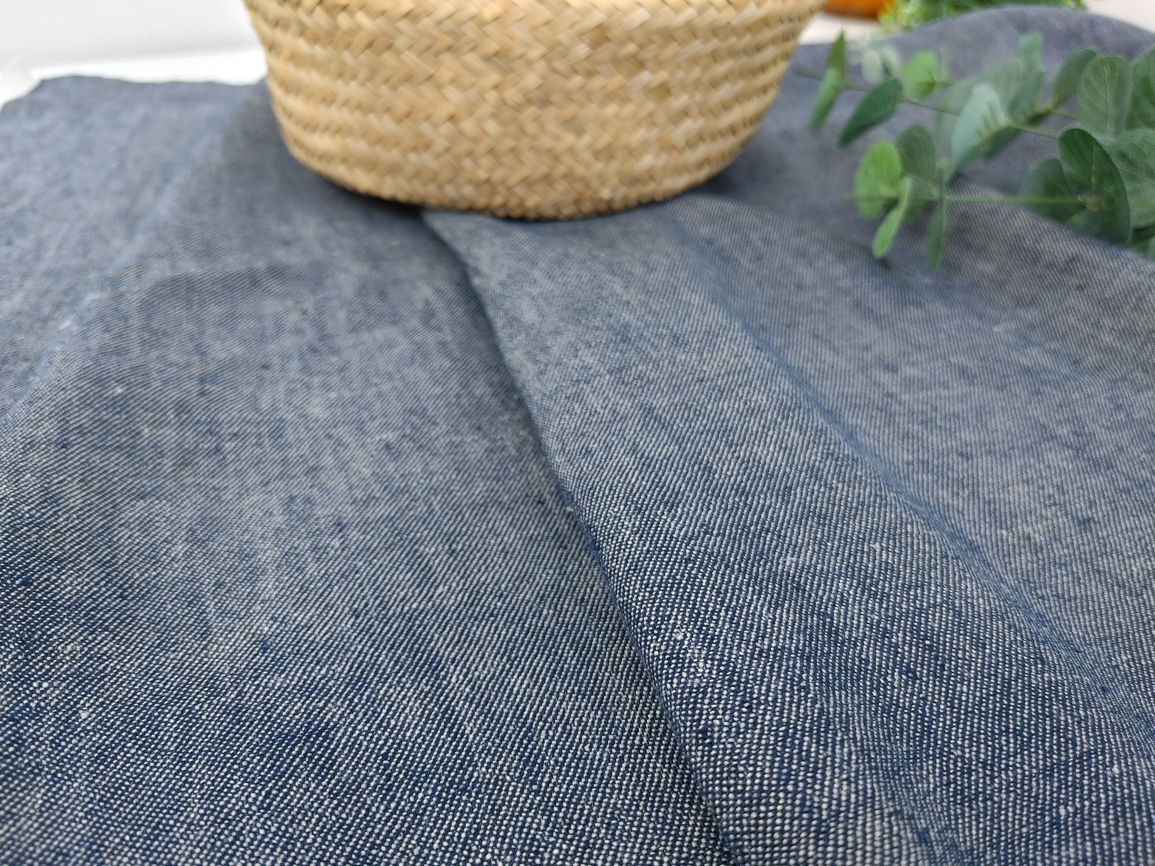 Linen-Nylon Twill Chambray Fabric – Enhanced Handfeel 7862 7266 7267