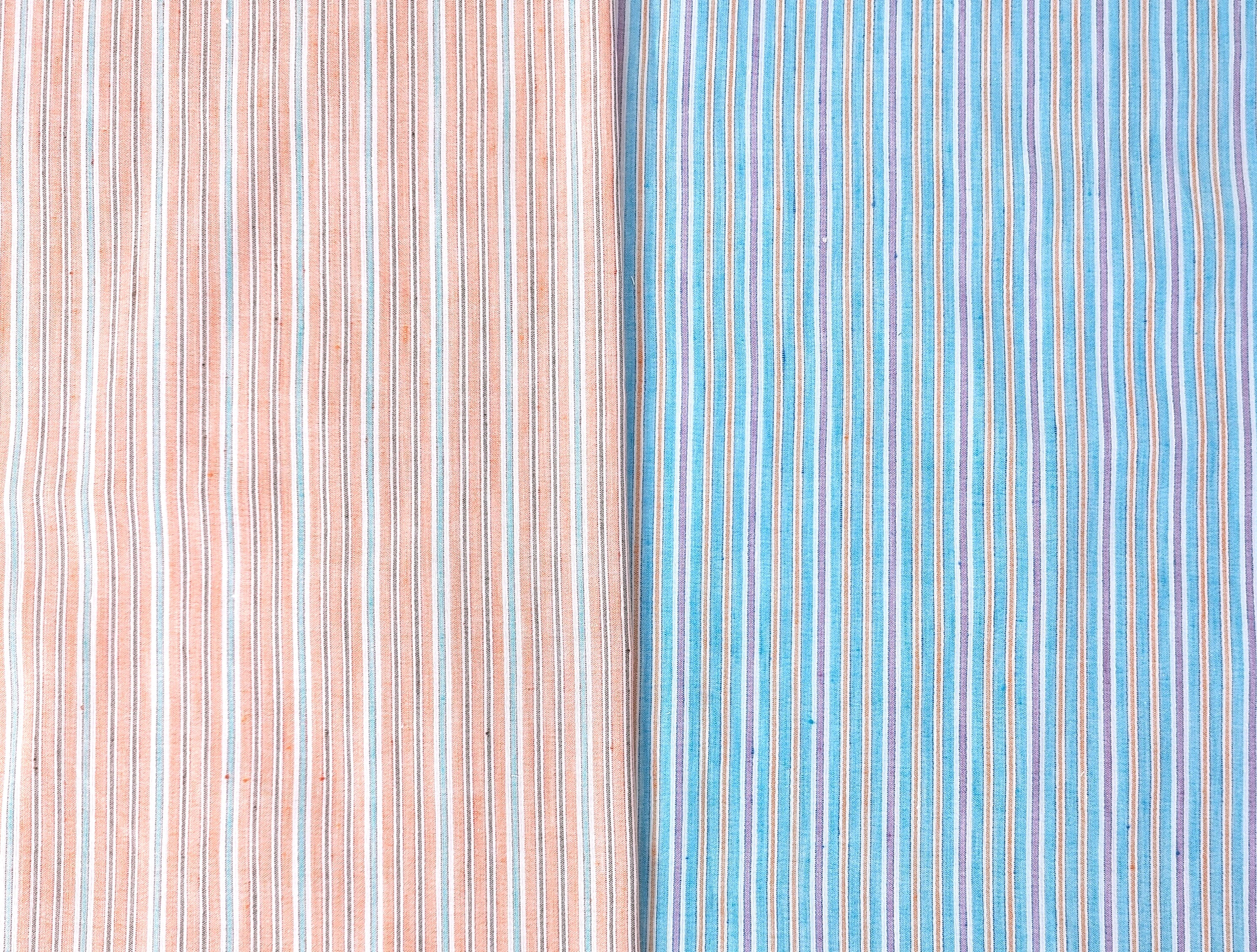 Lightweight Linen-Cotton Blend with Stripe Pattern 2766 2767