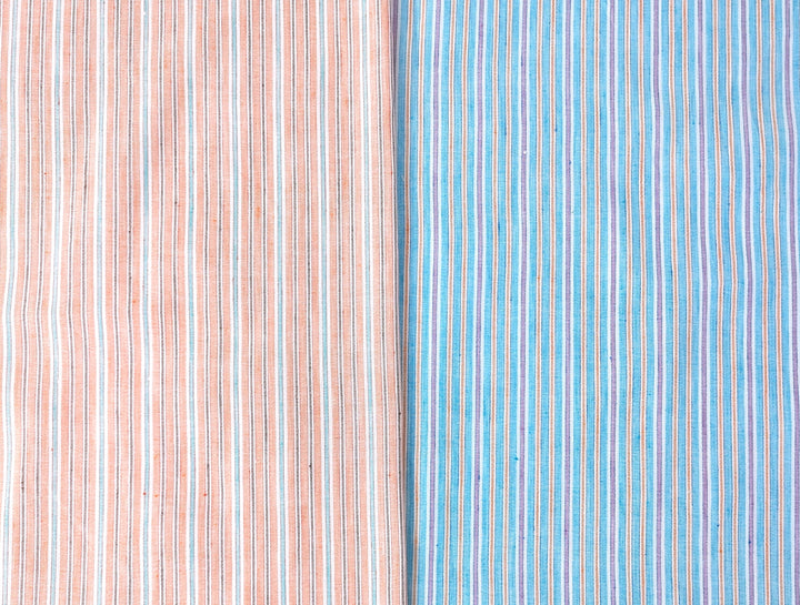 Lightweight Linen-Cotton Blend with Stripe Pattern 2766 2767