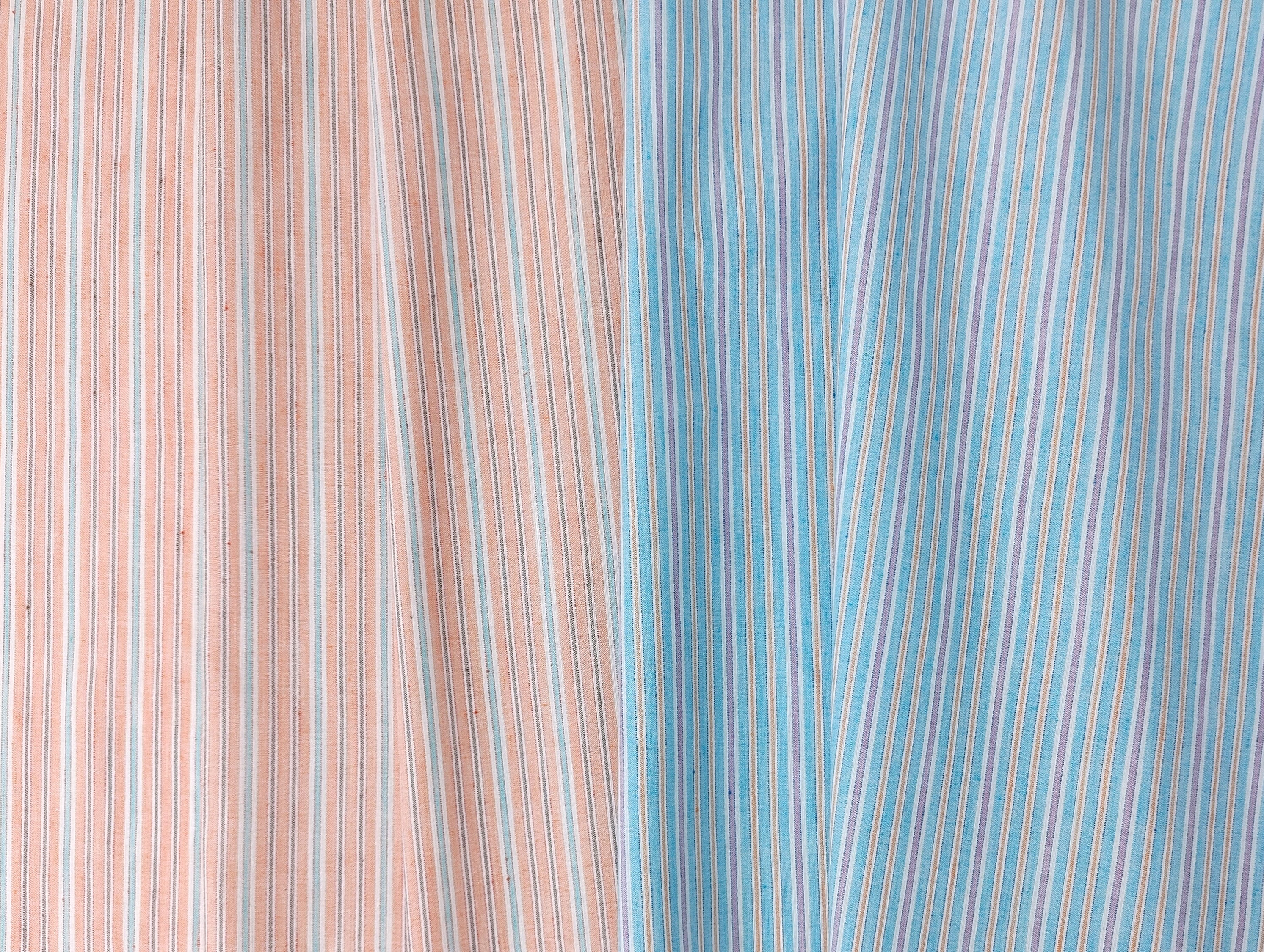 Lightweight Linen-Cotton Blend with Stripe Pattern 2766 2767