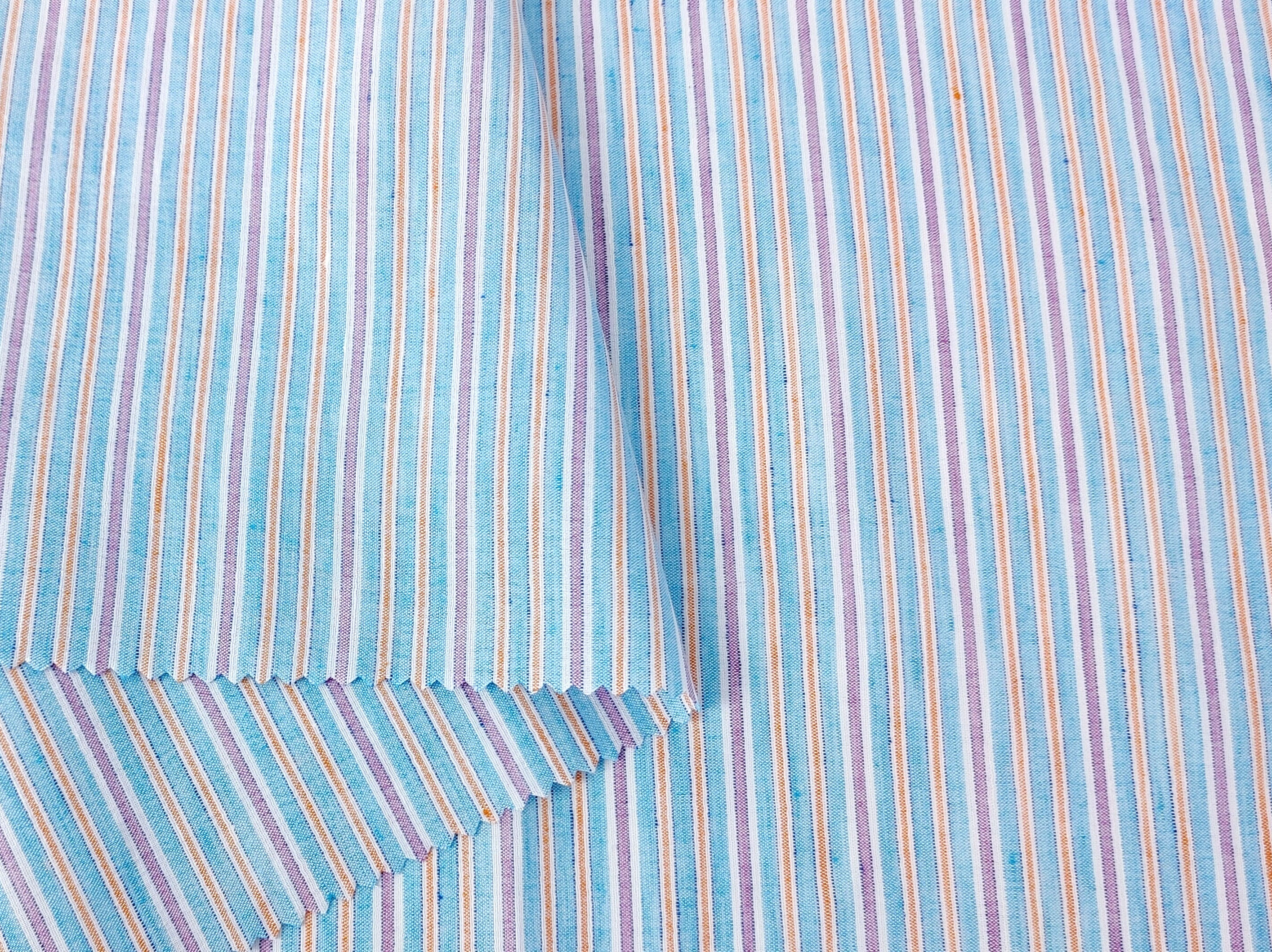 Lightweight Linen-Cotton Blend with Stripe Pattern 2766 2767