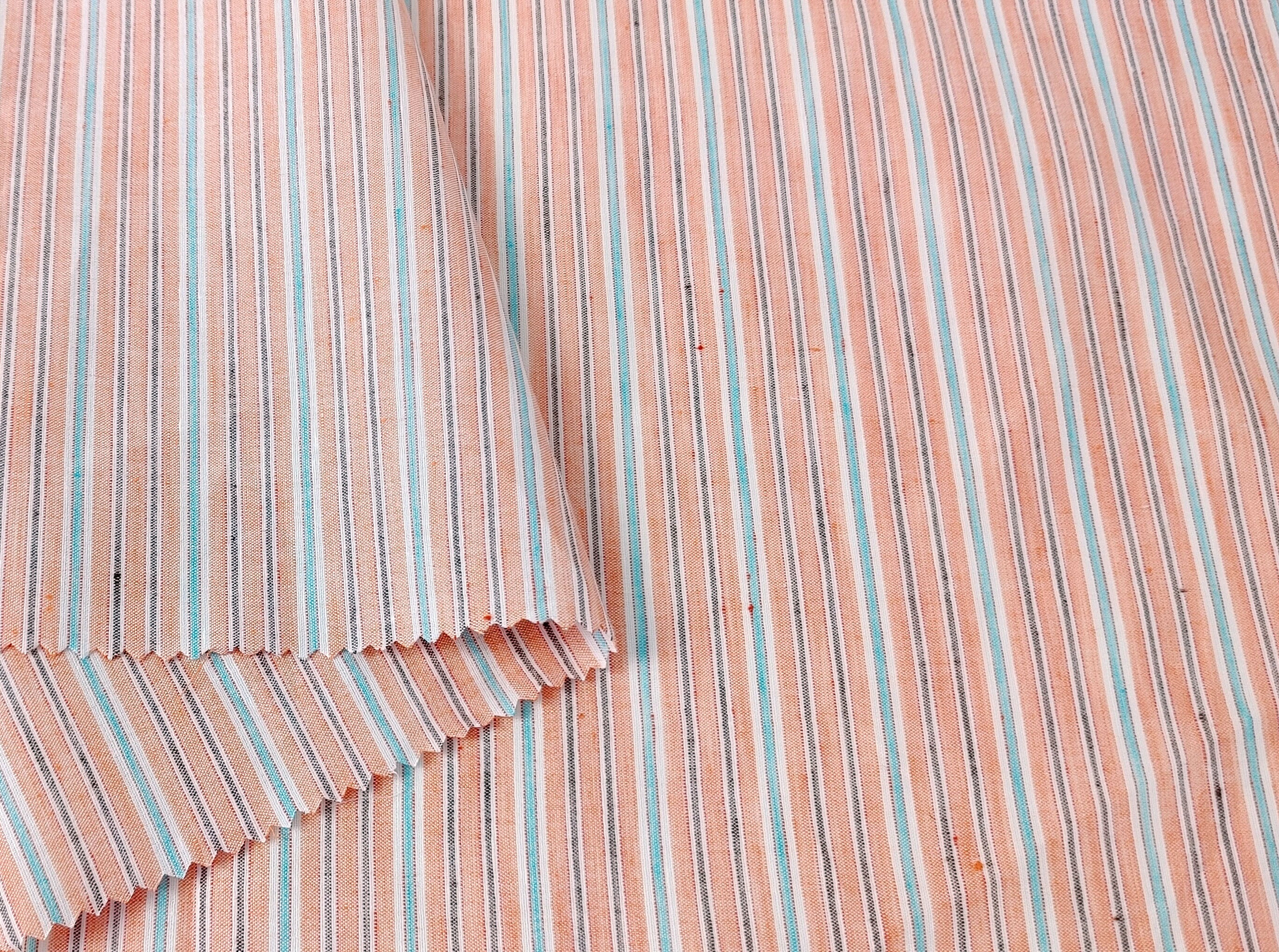 Lightweight Linen-Cotton Blend with Stripe Pattern 2766 2767