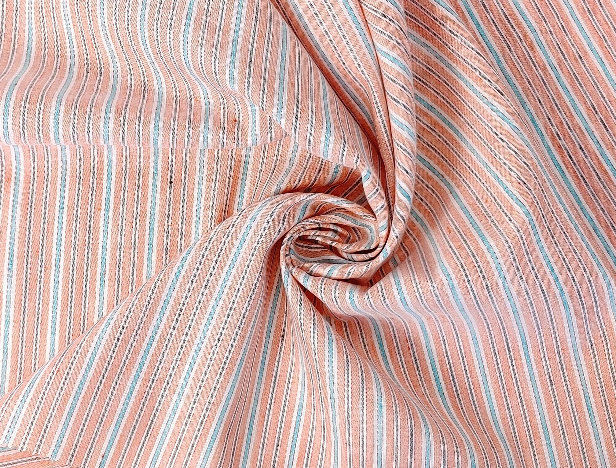 Lightweight Linen-Cotton Blend with Stripe Pattern 2766 2767