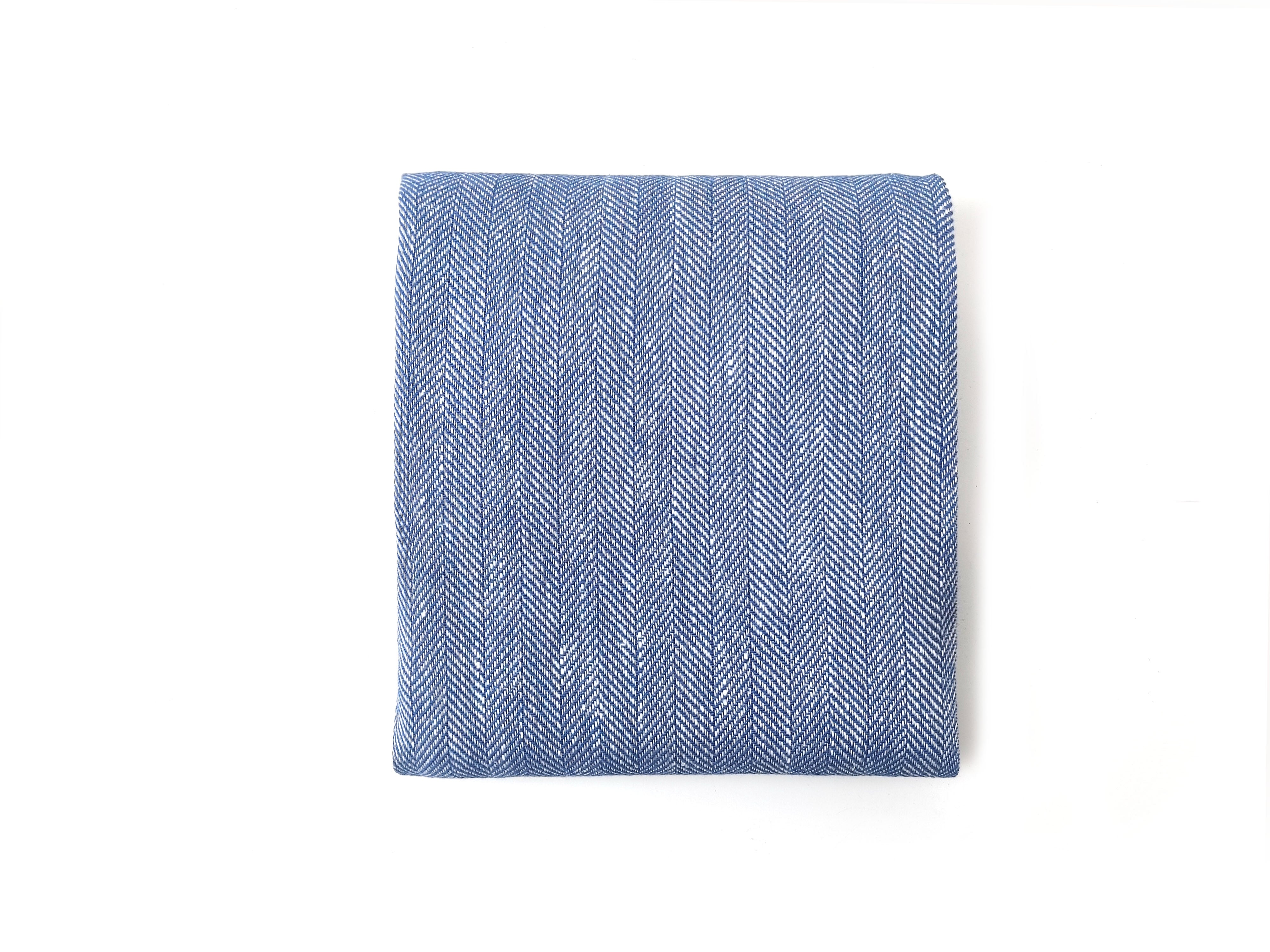 Linen-Cotton Herringbone Twill Chambray Fabric – Medium to Heavy Weight 8053 8054 8055