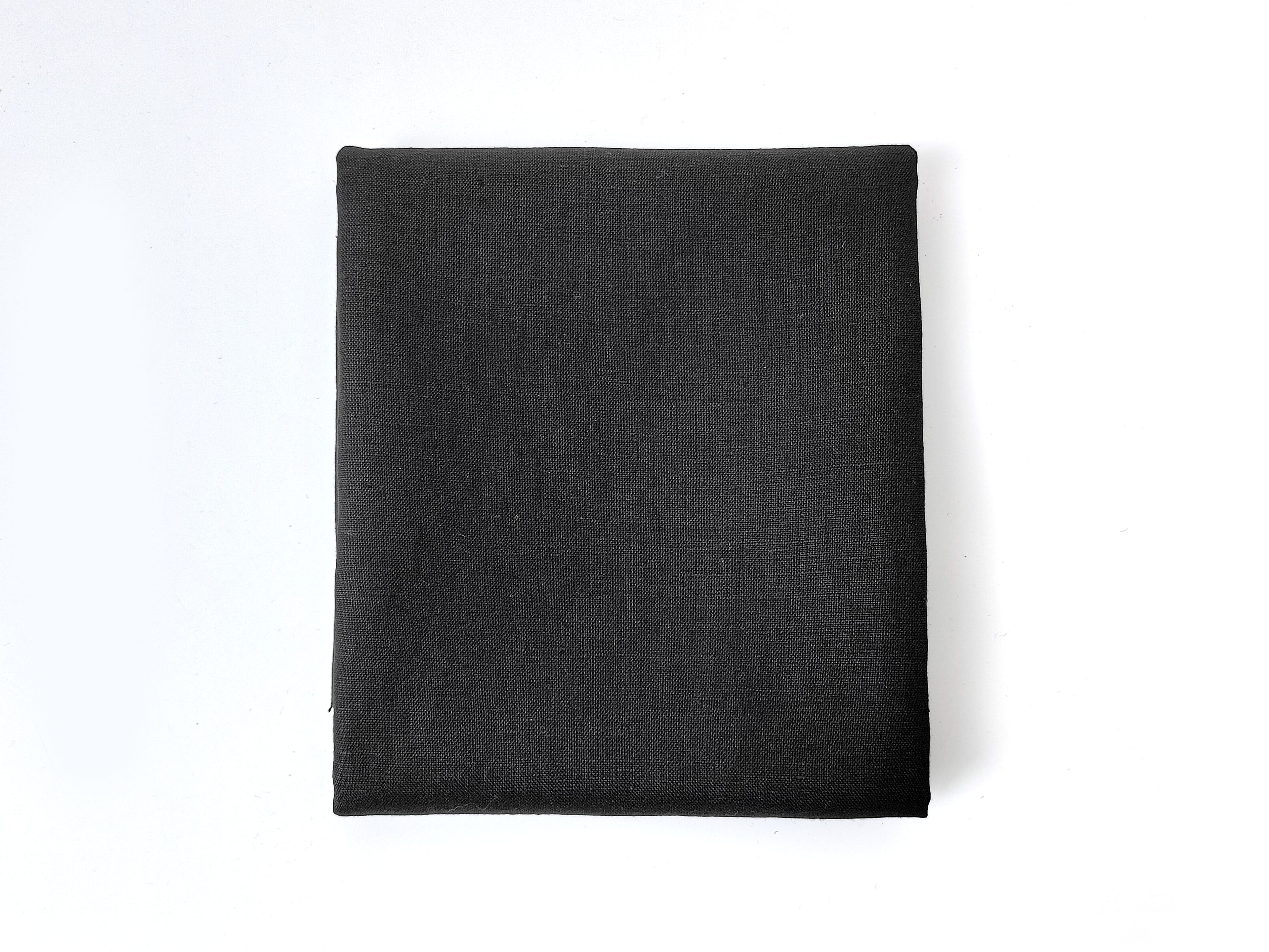 Black 100% Linen Fabric – Light-Medium Weight, Soft Touch 90003