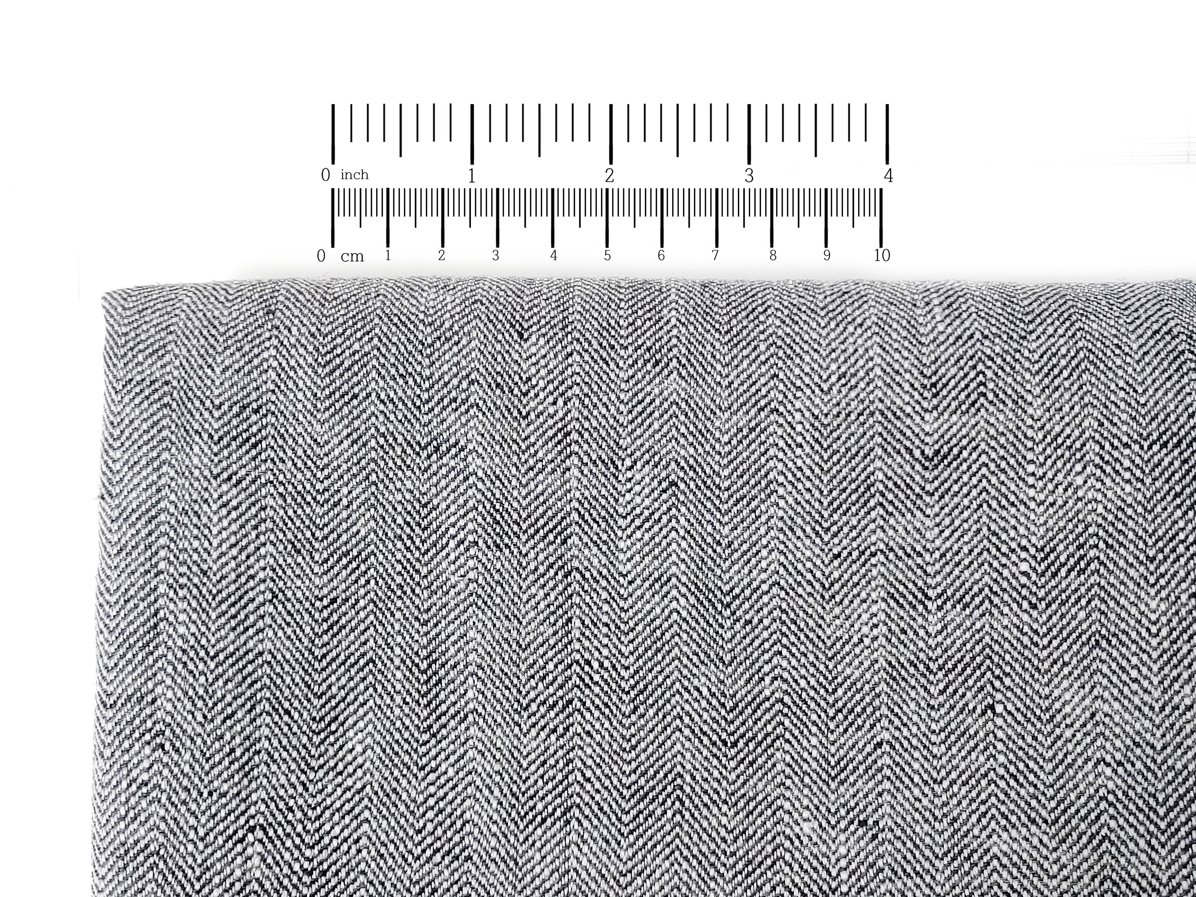 Linen-Rayon-Cotton Herringbone Twill Fabric – Unique Texture, Medium-Heavy Weight 8073 7846 8072 8074