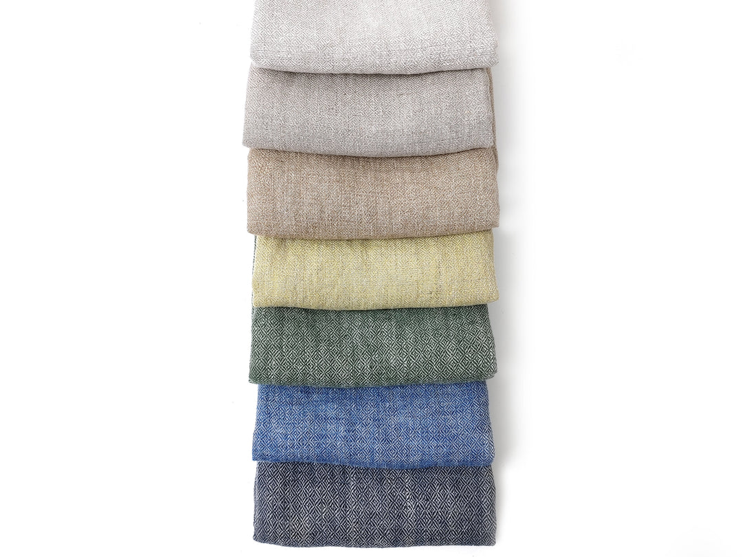 Viking Age Broken Diamond Twill: 100% Linen Fabric 8076 8077 8078 8079 8080 8081 8082 8105