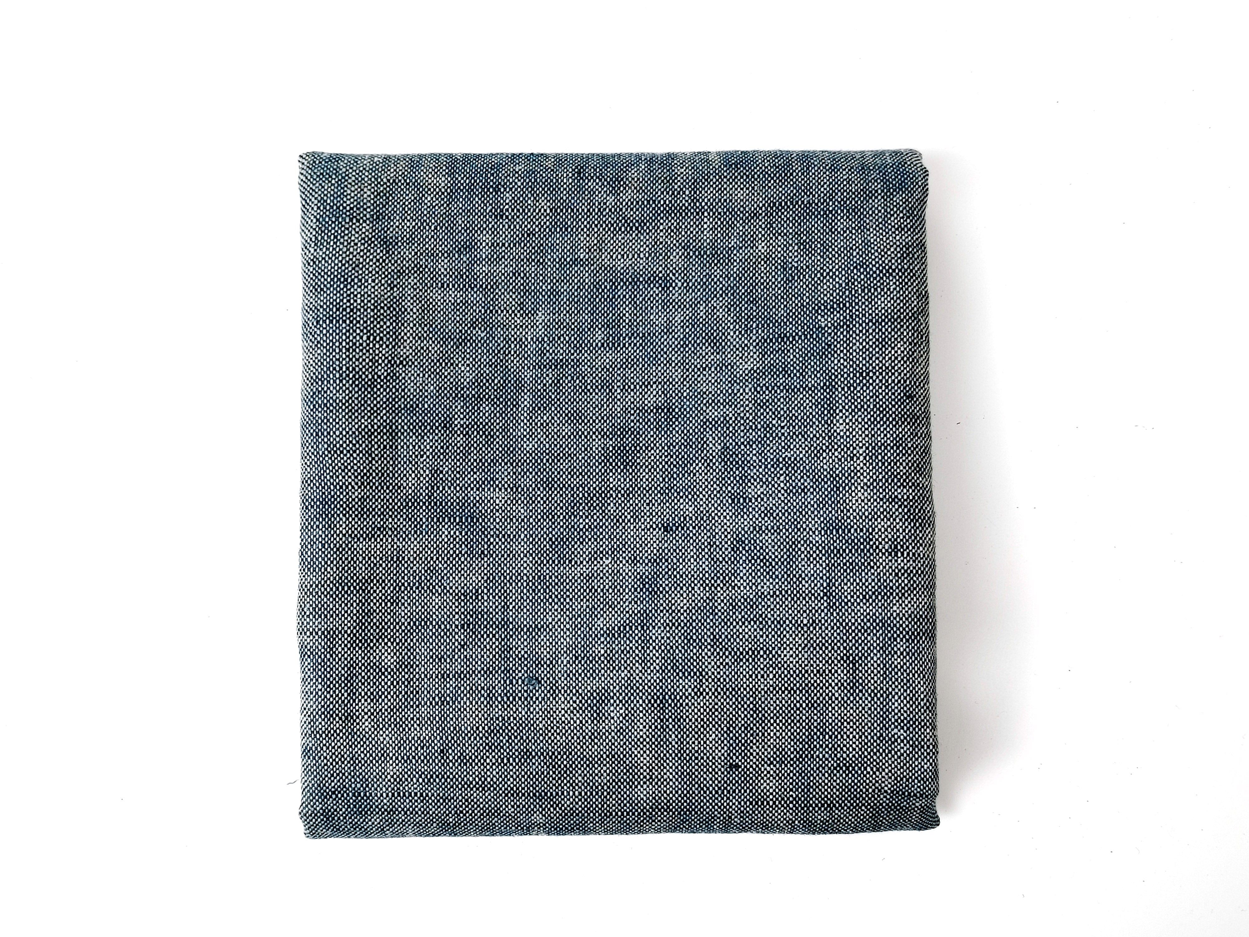 Linen-Cotton Blend Chambray Fabric – Mat Weave with Contrast Weft 8056 8057 8058 8059