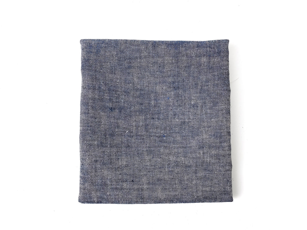 Linen-Cotton Blend Chambray Fabric – Mat Weave with Contrast Weft 8056 8057 8058 8059