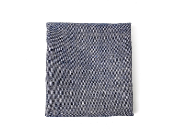 Linen-Cotton Blend Chambray Fabric – Mat Weave with Contrast Weft 8056 8057 8058 8059