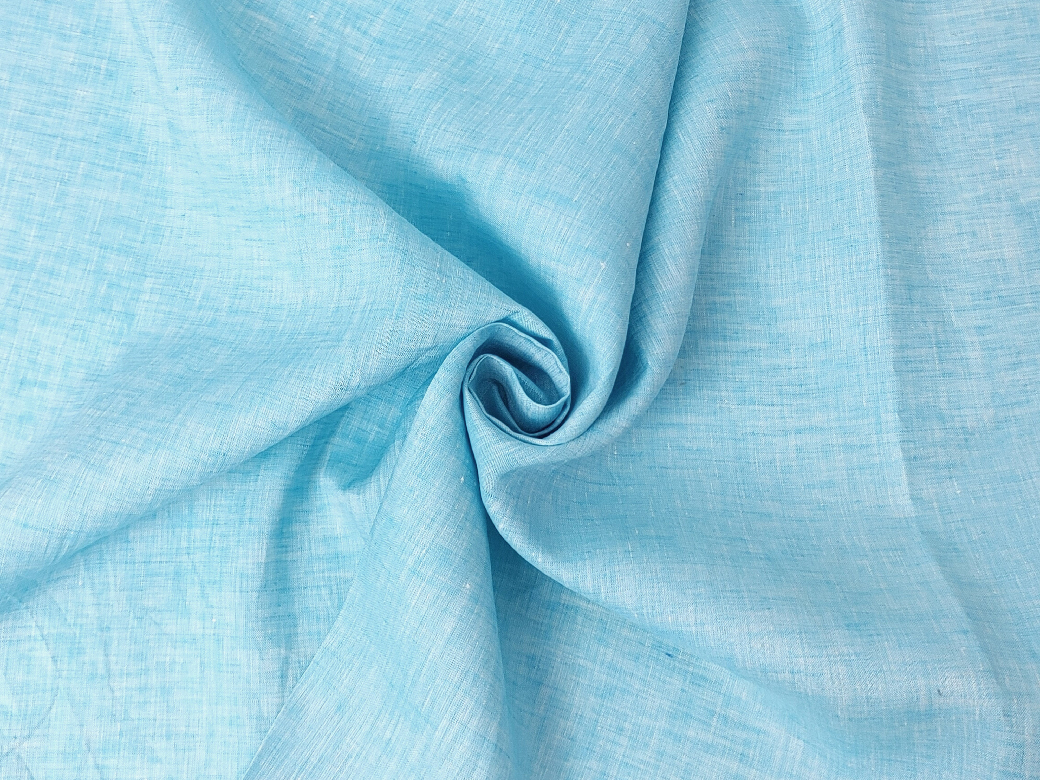 100% Linen Chambray Fabric – Soft Pre-Washed, Lightweight 3939 3941