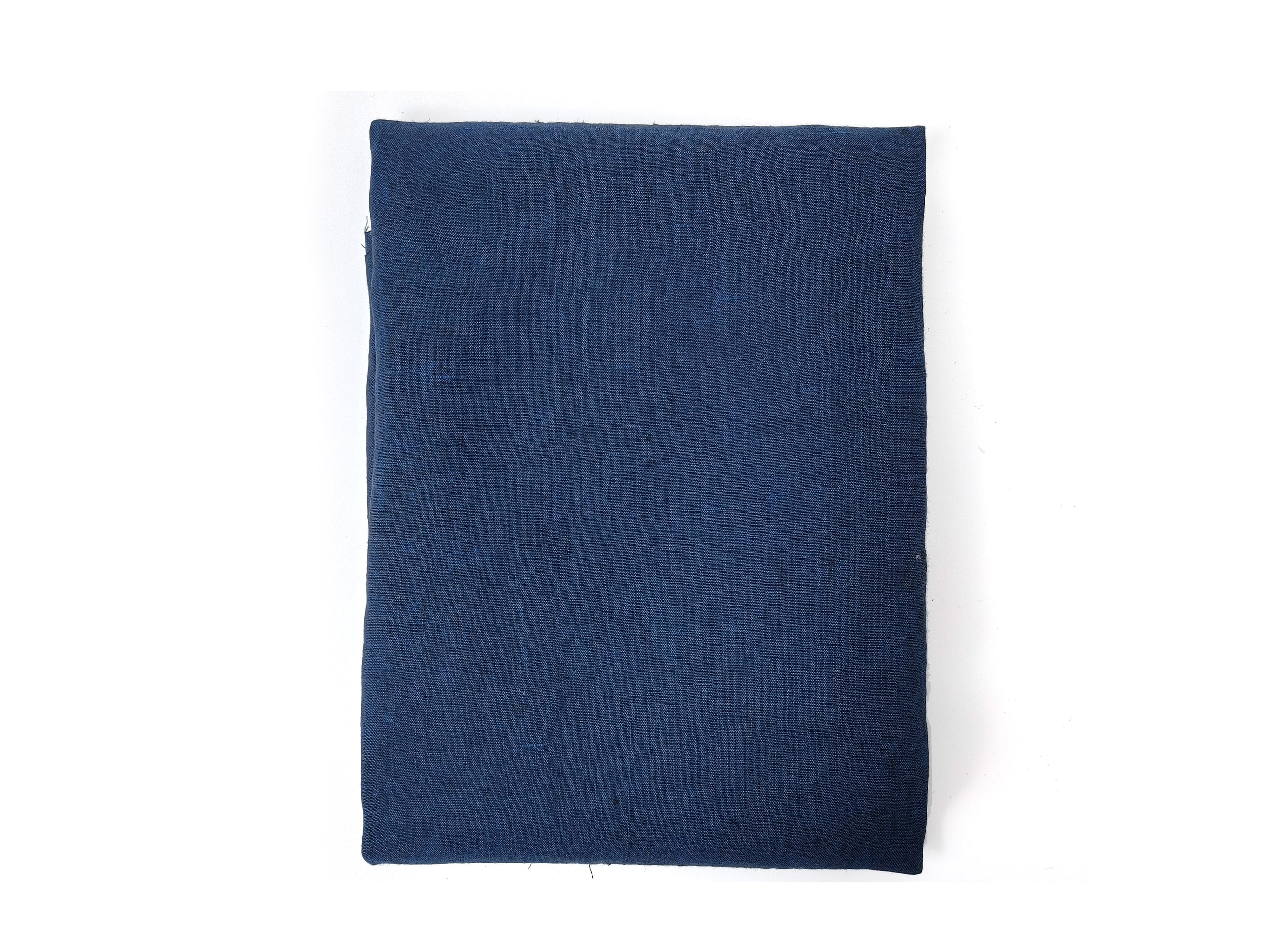 100% Linen Navy Chambray Fabric – Fine 21s Yarn, Pre-Washed, Lightweight 7962