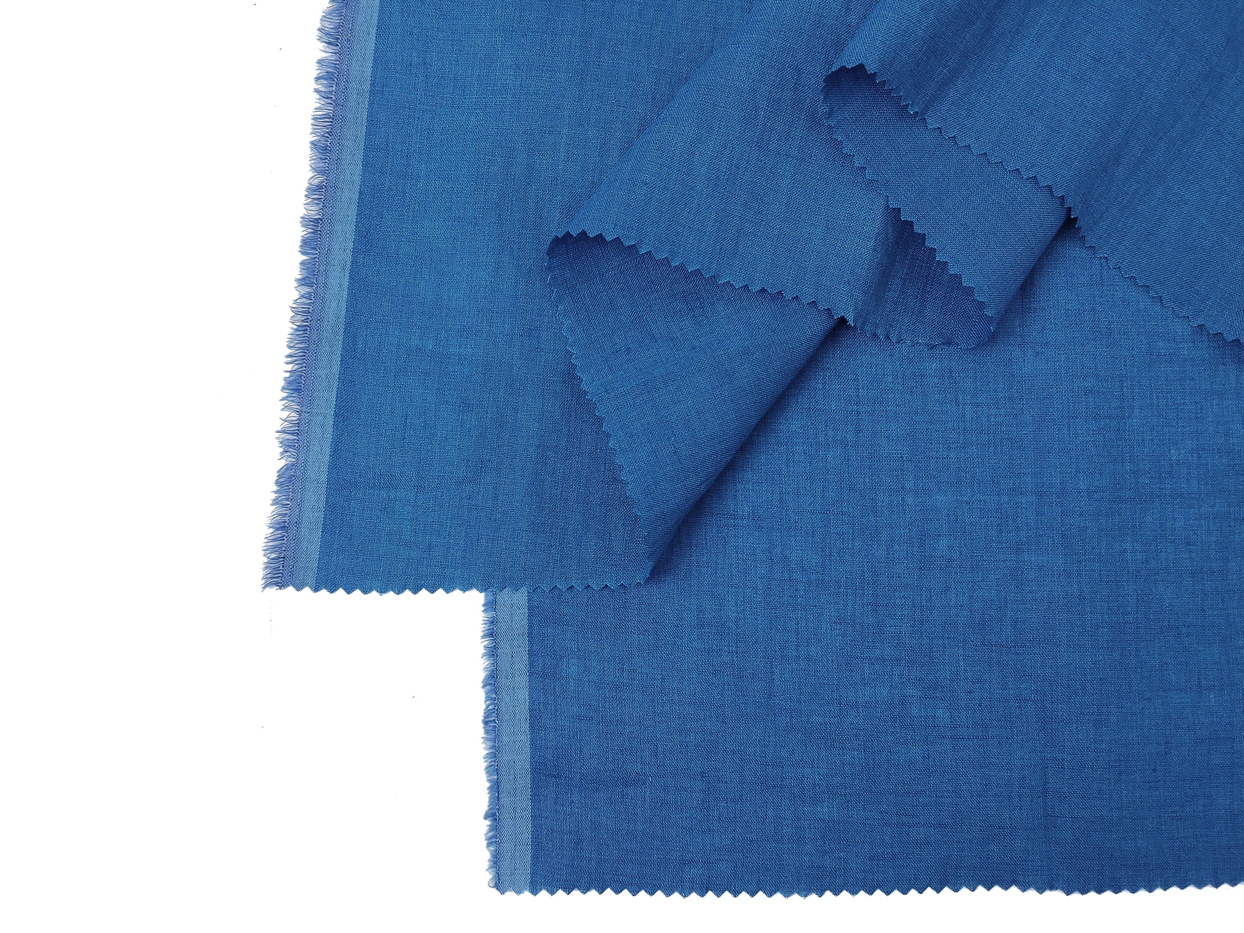 Vintage Delavé Blue 100% Linen Fabric – Soft, Lightweight, Pre-Washed 7967