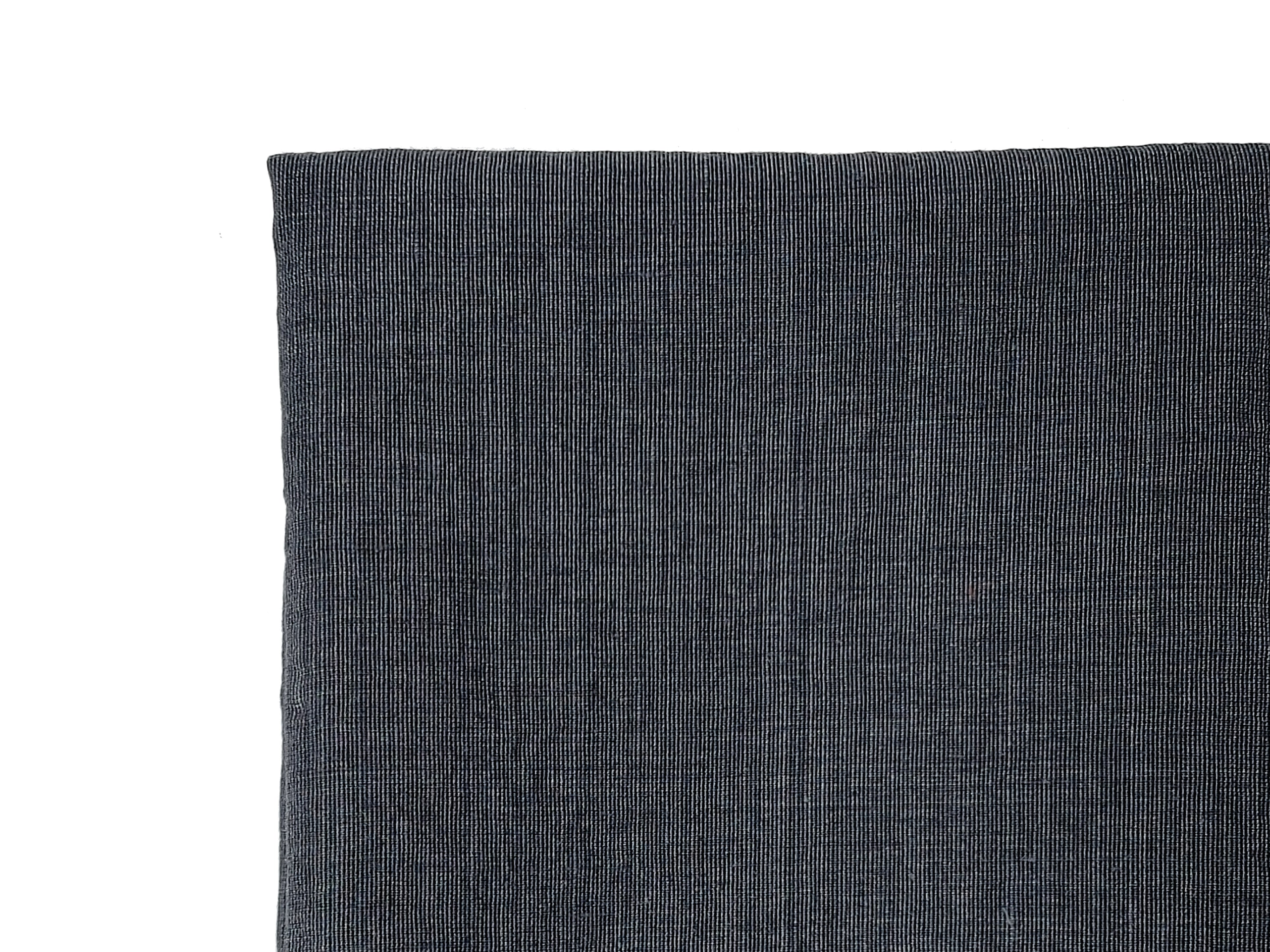 Dark Grey Subtle Chambray Linen Cotton Fabric – Soft & Pre-Washed 8111