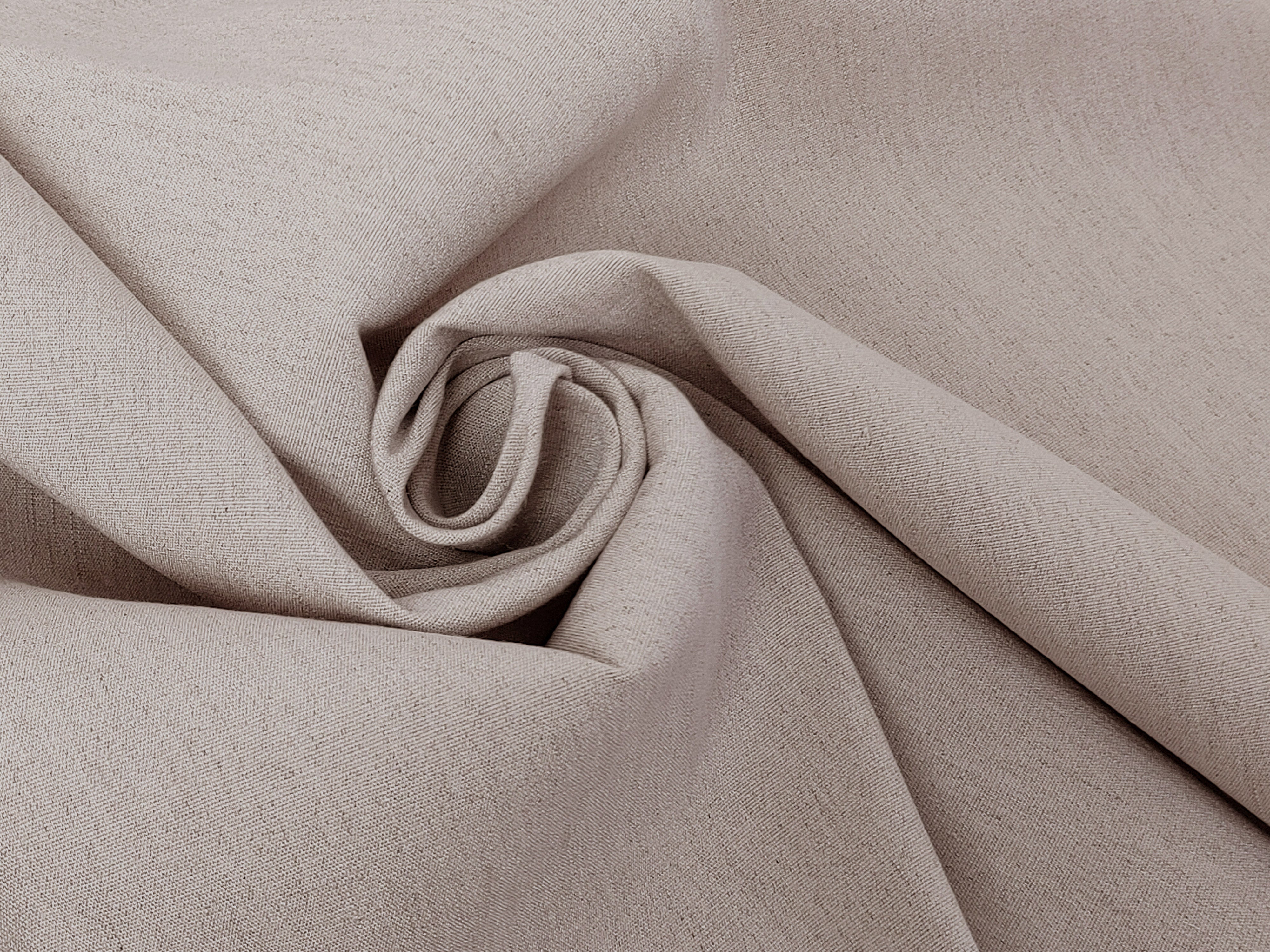 Soft and Stretchy Linen Rayon Spandex Fabric - Natural Color, Medium Weight, Plain Weave 6322