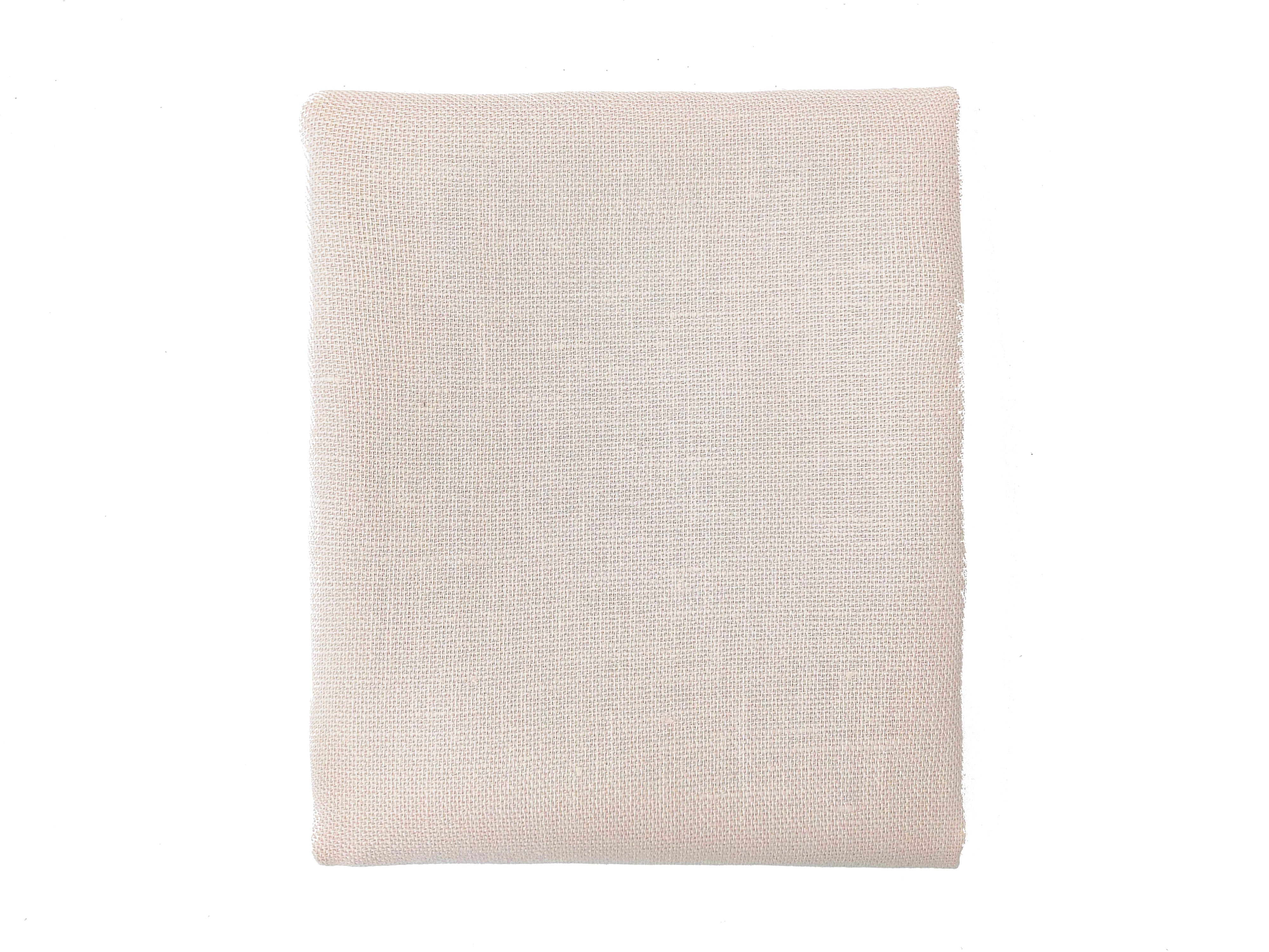 Linen Rayon Blend Fabric in Beige with Dobby Weave – Soft, Crisp, Medium Weight 1159