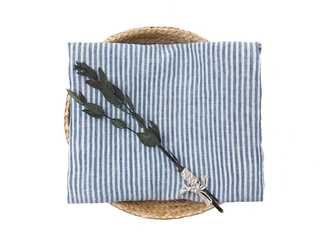 Linen Rayon Tencel Blend Fabric with Stripe Pattern – Soft, Lightweight, Pre-Washed 8015 8016
