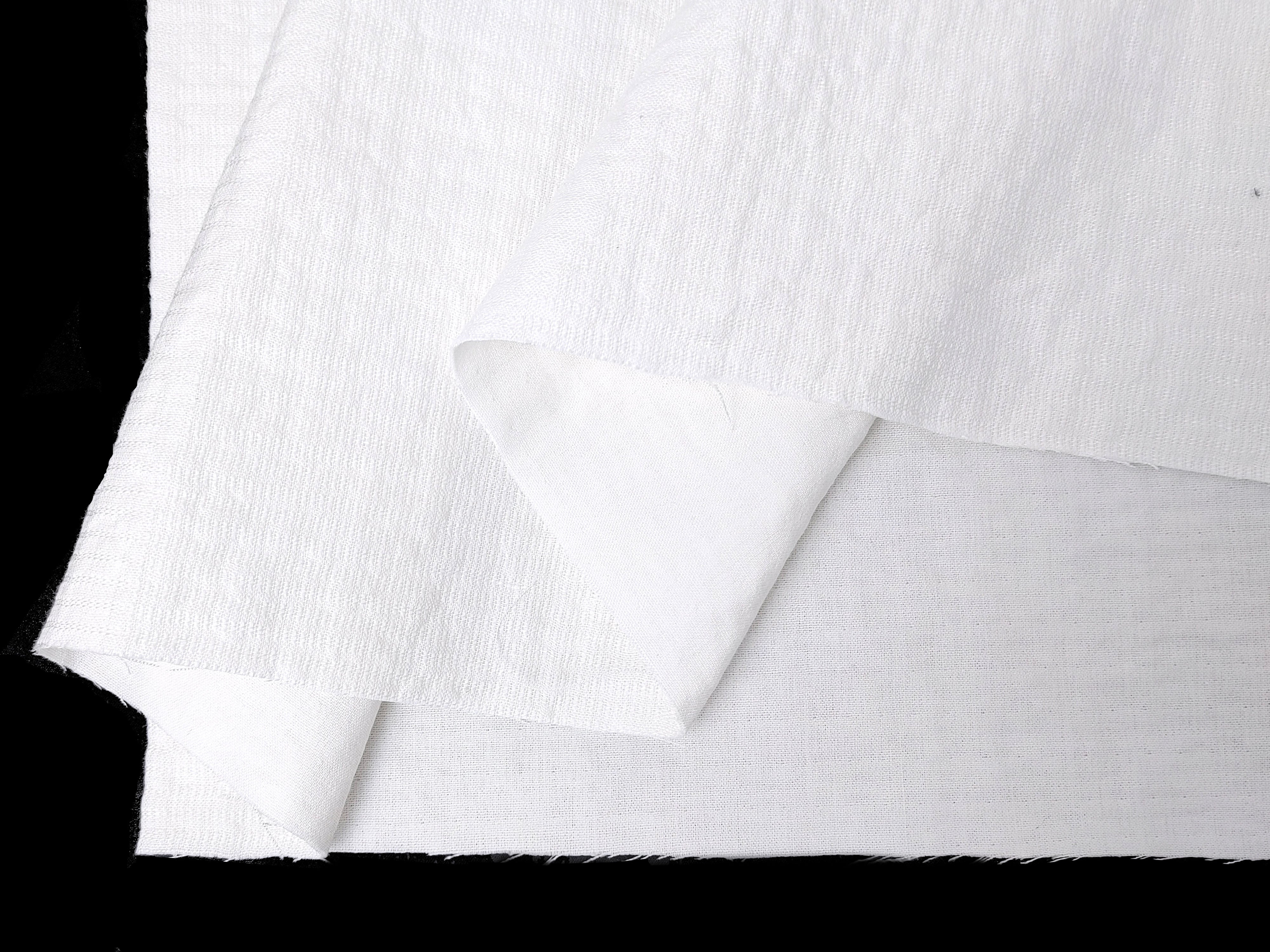 Linen Rayon Cotton Blend Fabric - Double Face, Subtle Wrinkle Effect, Pre-Washed Soft Feel 7230 7192