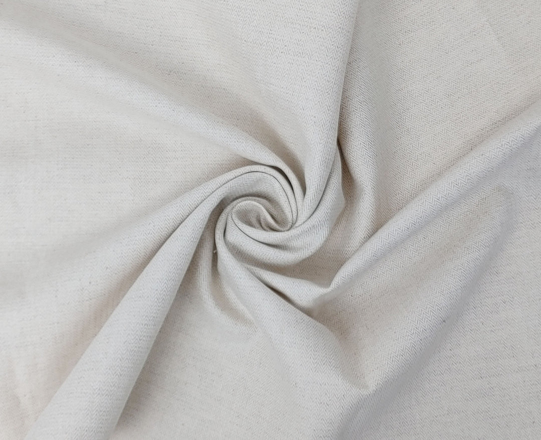 Natural Color Linen Cotton Herringbone Twill Fabric 2172