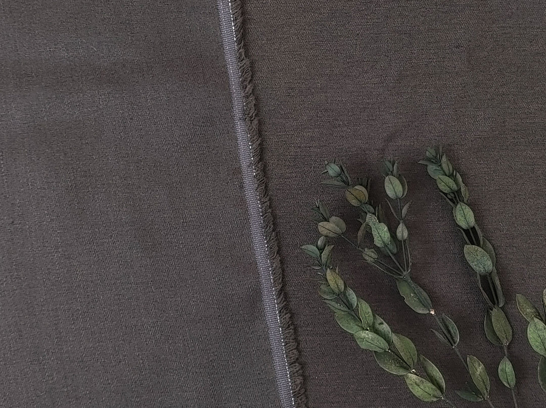 Wool Linen Blend Fabric – Twill Weave, Medium-Heavy  6676 6677