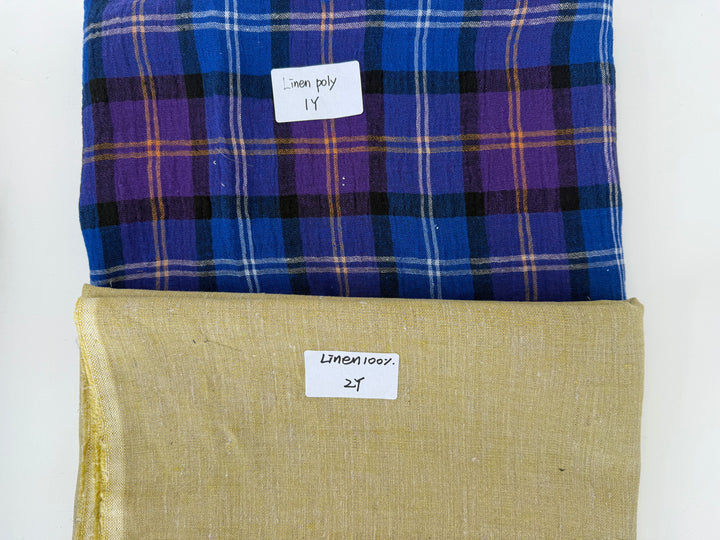 24.5 y of Woven Fabric of Linen - Surprise Box No.43