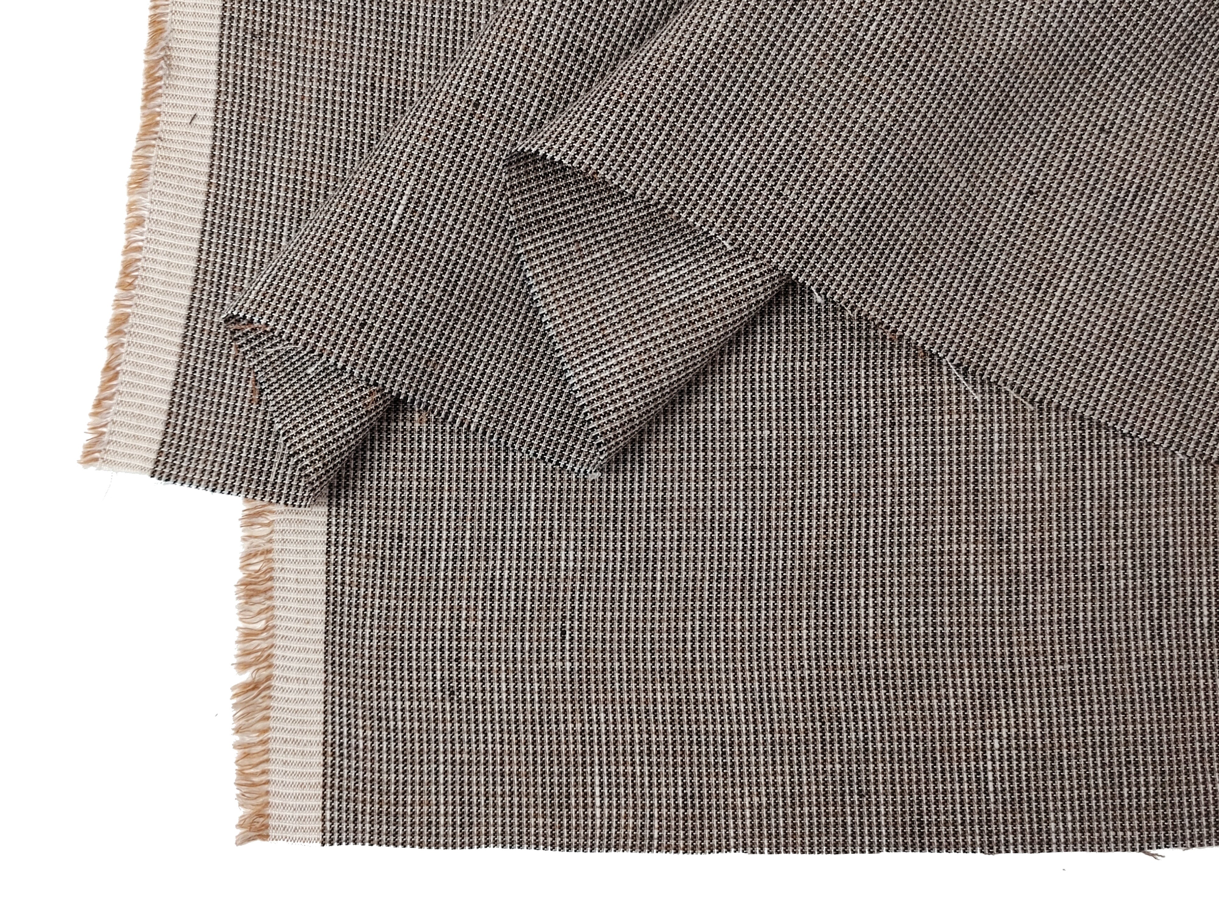 Linen Rayon Blend Fabric - Mini Gingham Check, Soft Touch, Plain Weave 8049 8050 8051