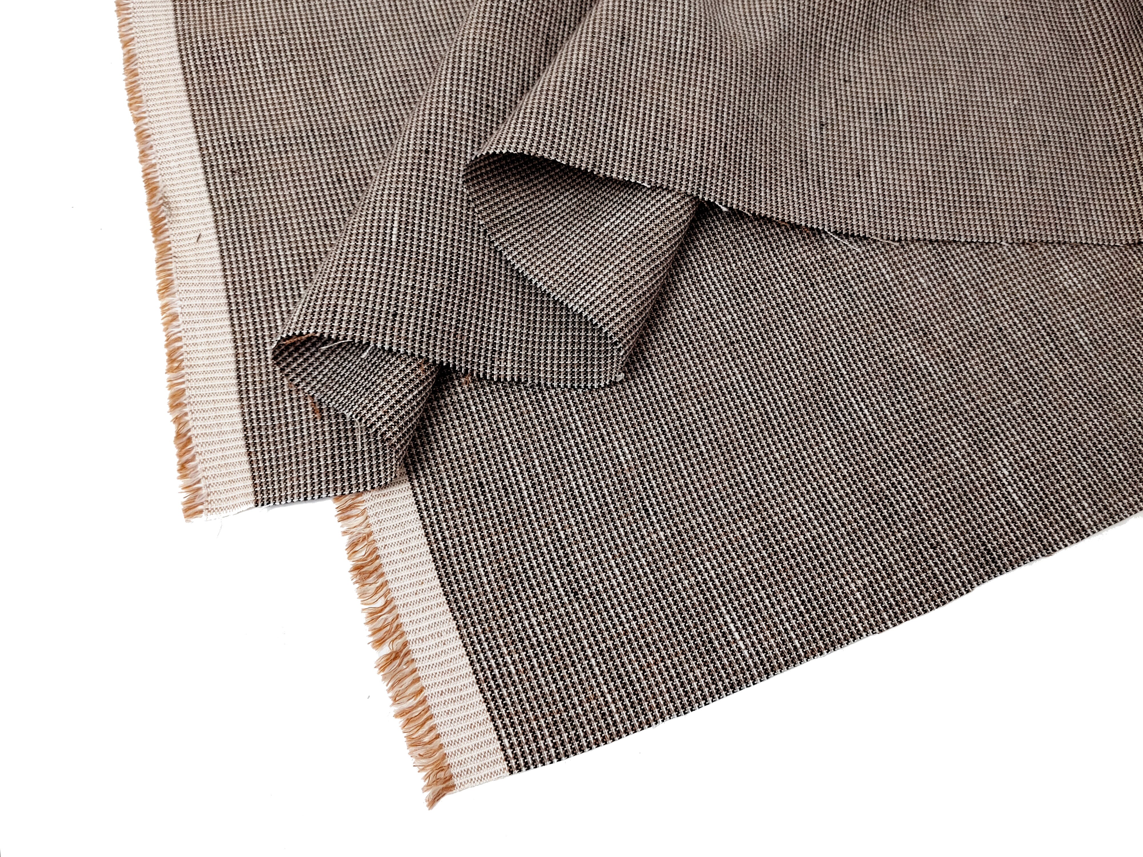 Linen Rayon Blend Fabric - Mini Gingham Check, Soft Touch, Plain Weave 8049 8050 8051