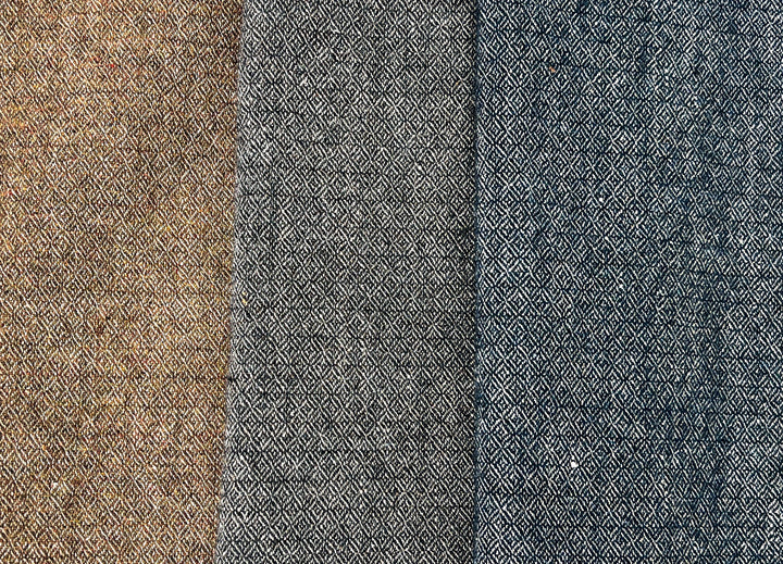 Broken Diamond Twill – Heavyweight Viking Age Linen Wool Fabric 8173 8174 8177