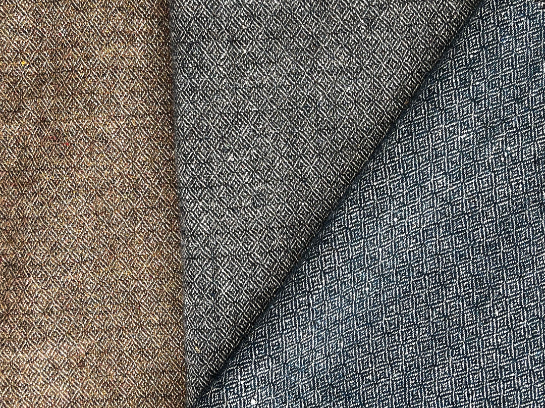 Broken Diamond Twill – Heavyweight Viking Age Linen Wool Fabric 8173 8174 8177