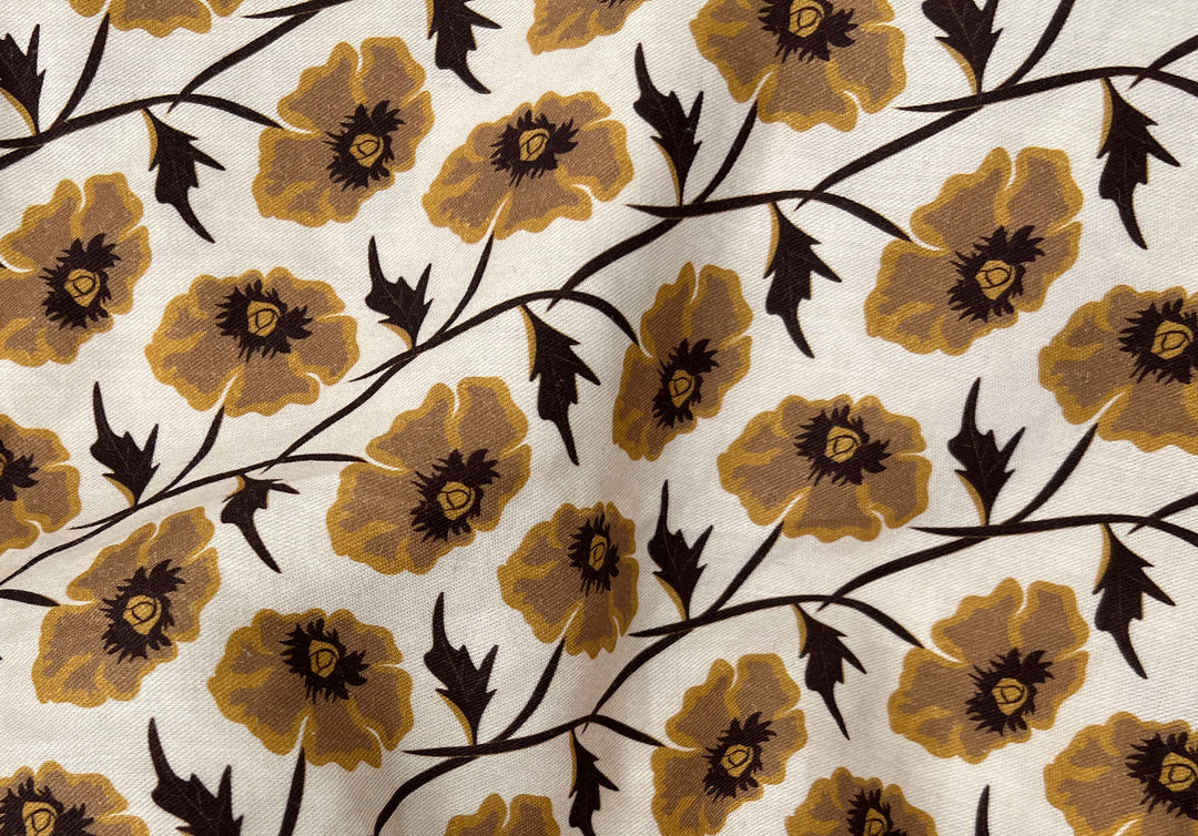 On-Demand Print | Ramie Cotton Blend Fabric, Satin Weave, Light-Medium Weight, 44" Wide, Soft Touch | 2817