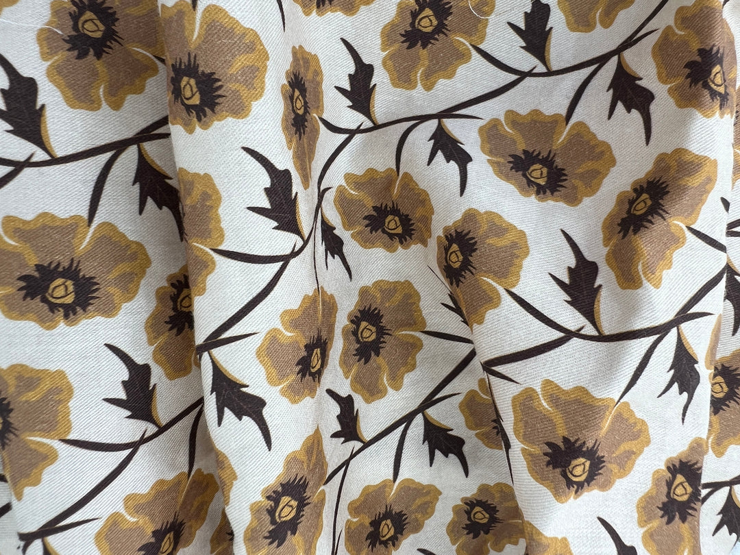 On-Demand Print | Ramie Cotton Blend Fabric, Satin Weave, Light-Medium Weight, 44" Wide, Soft Touch | 2817