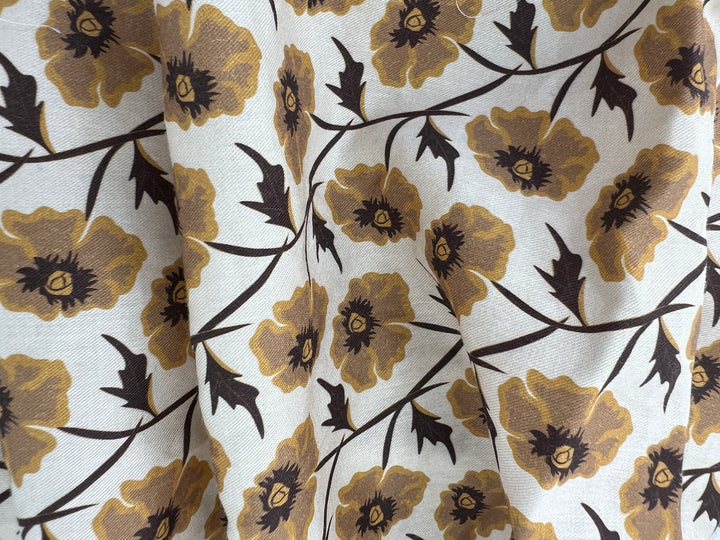 On-Demand Print | Ramie Cotton Blend Fabric, Satin Weave, Light-Medium Weight, 44" Wide, Soft Touch | 2817